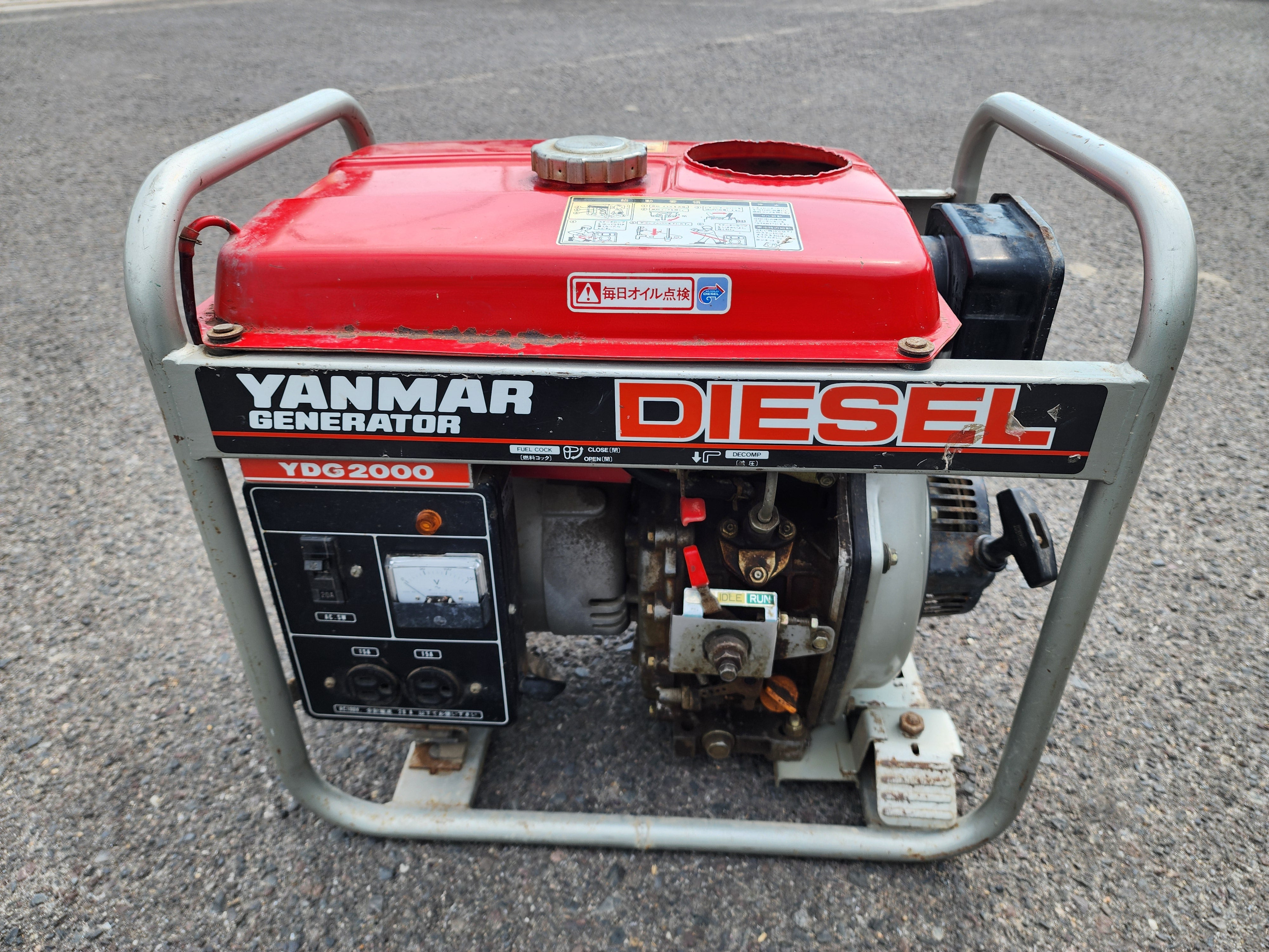 エンジン発電機 ヤンマー YDG2000 ディーゼルエンジン ヤンマー 中古 ディーゼル発電機 YDG2000 – 農キング