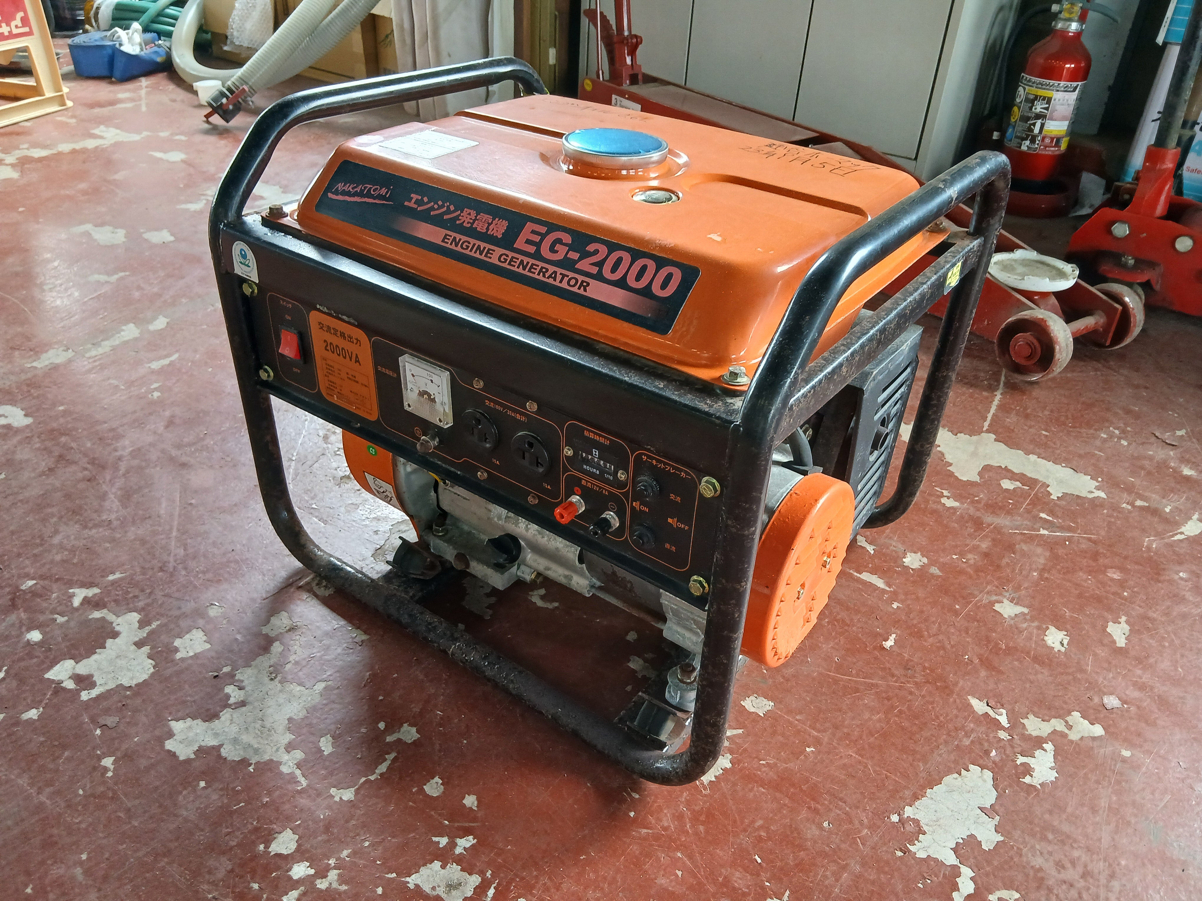 NAKATOMI エンジン発電機 EG-2000 本体 ナカトミ 中古 発電機 EG-2000 ジャンク・部品取り品 【宮城3047