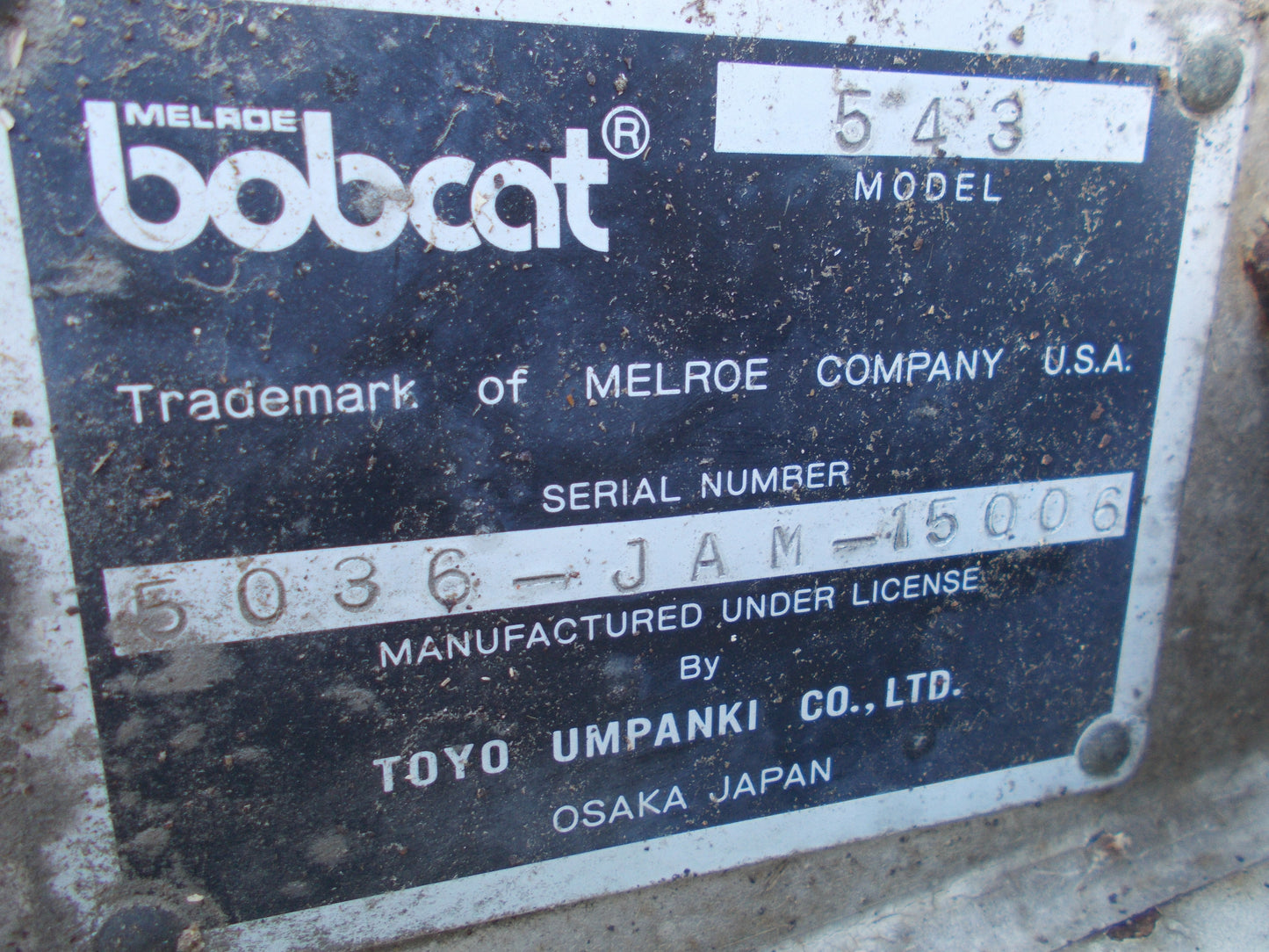 TCM ホイルローダーボブキャット 543