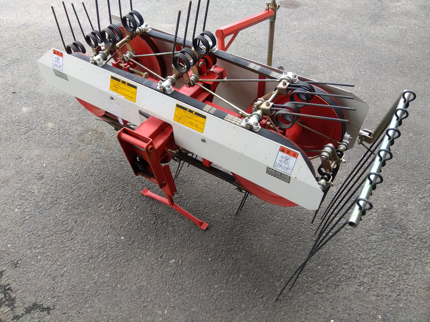 オーレック 中古 ティラーBX80 往復牧草モアー+ヘイメーカー