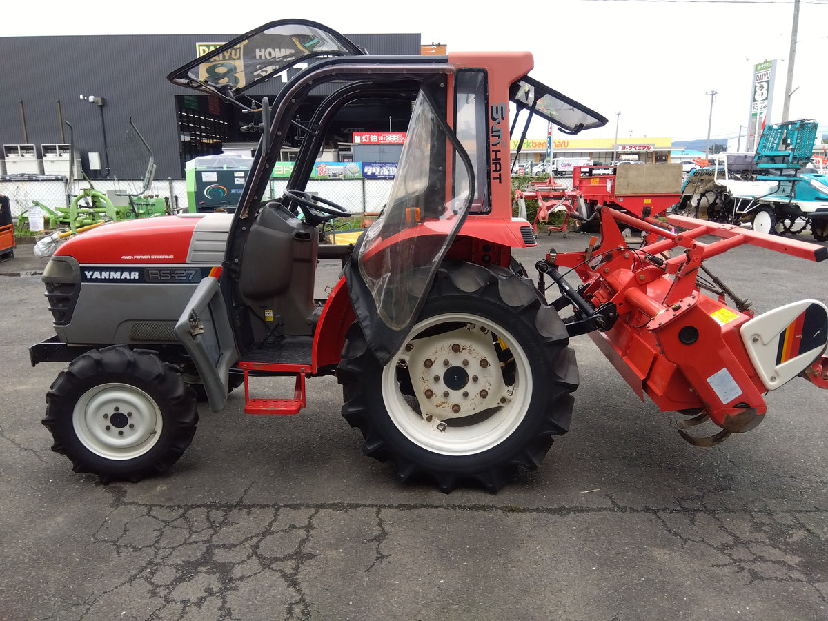 ヤンマー 中古 トラクター+ロータリー RS‐27+RSL1704 『宮城店3097P』