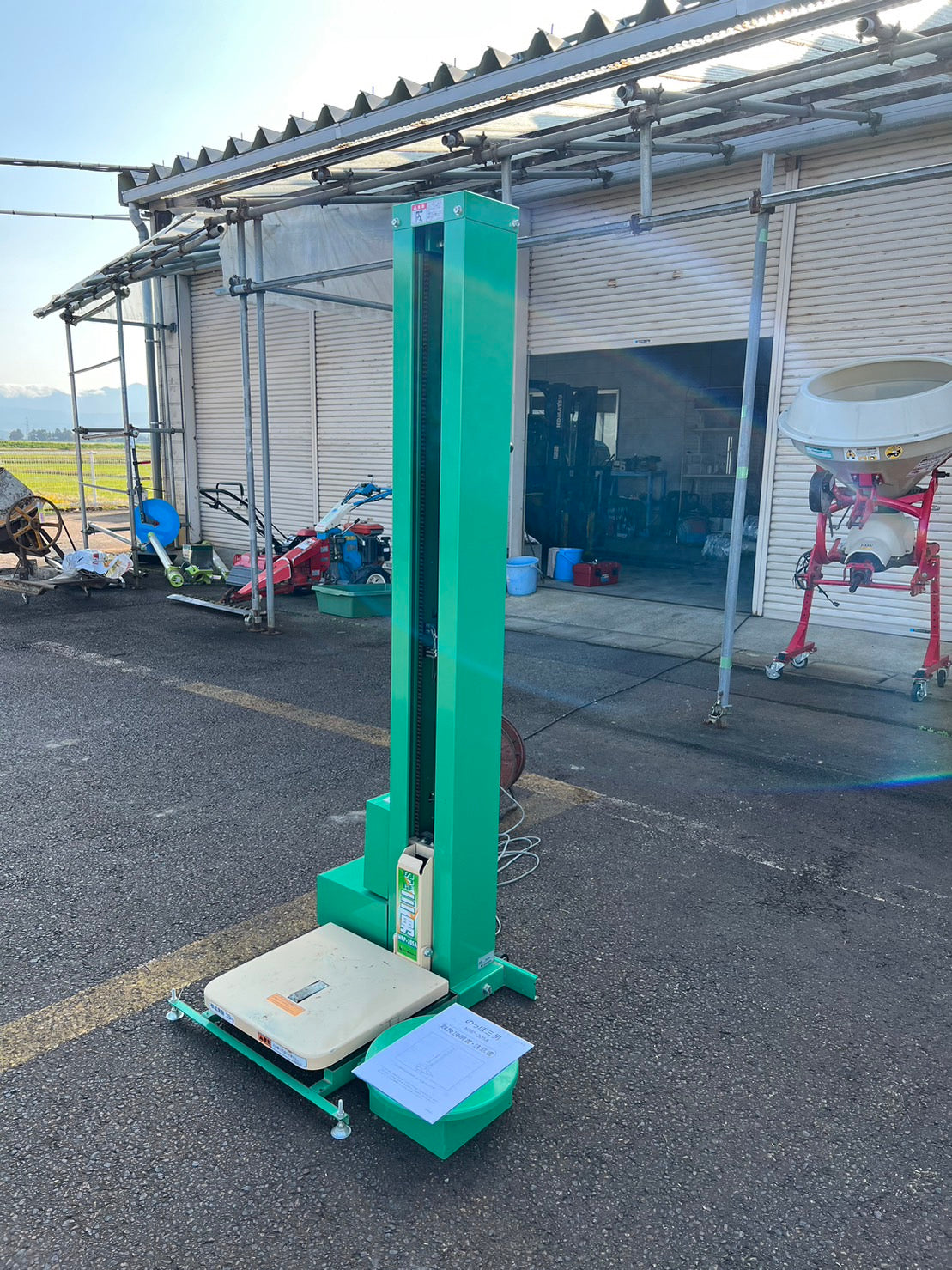 ホクエツ 中古 米袋昇降機【腰高・肩高で調整できます。】＊NRP-305A