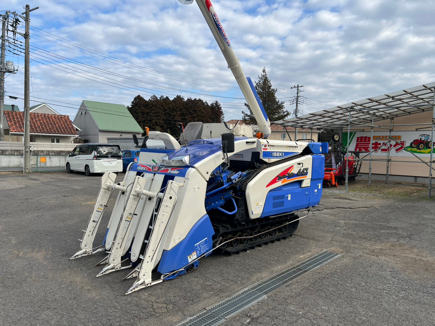 イセキ 中古 コンバイン【568時間】 ＊HFG447G-ZATPLW『茨城店 6015