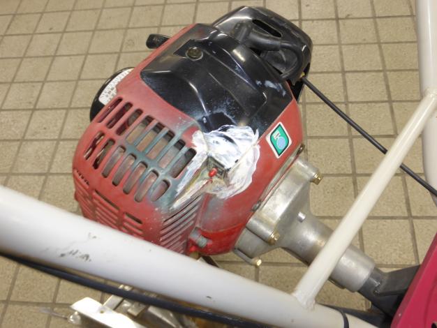 中古 歩行型 水田溝切機 ステンレス培土板