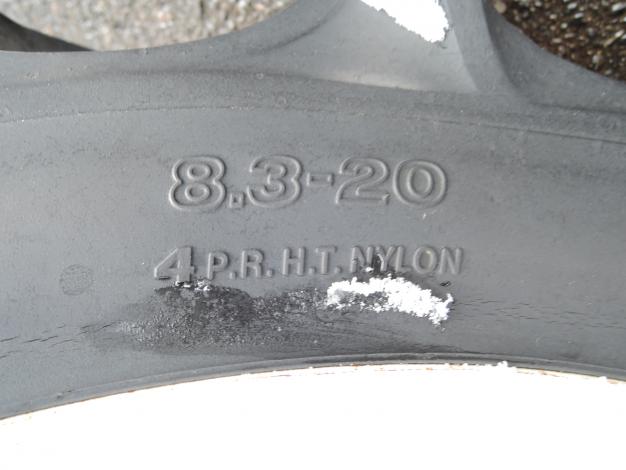 不明 中古 カゴ車輪 フロート車輪 8.3-20