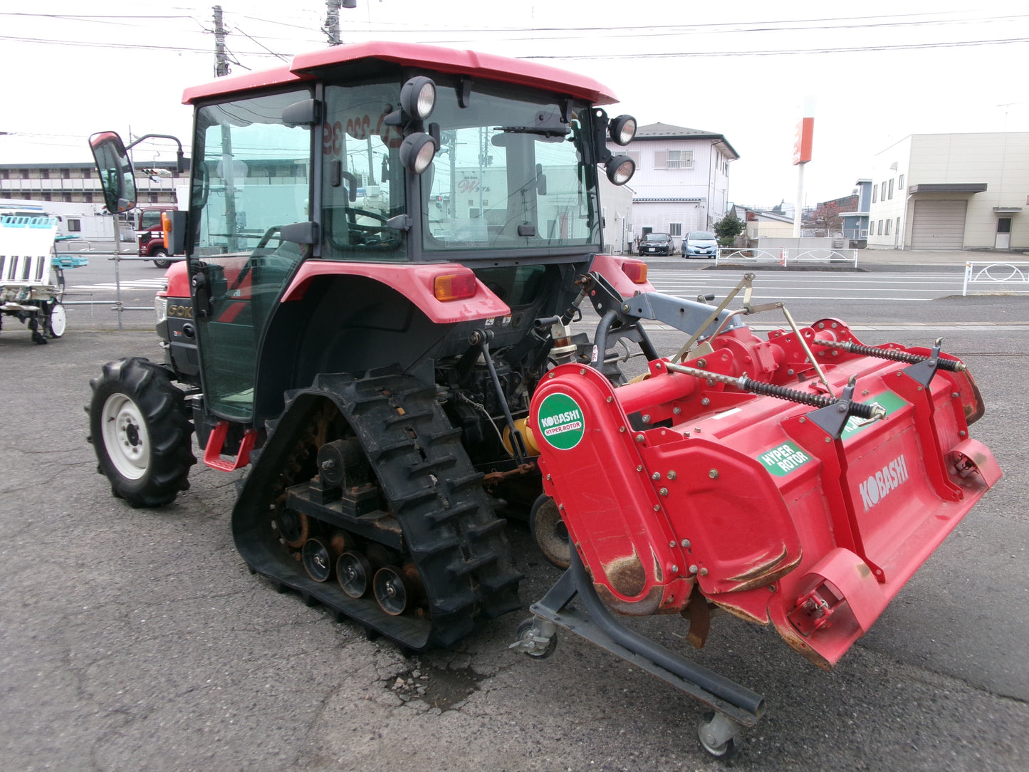 三菱　中古　トラクター　ハーフクローラー　キャビン　764時間　GOK340