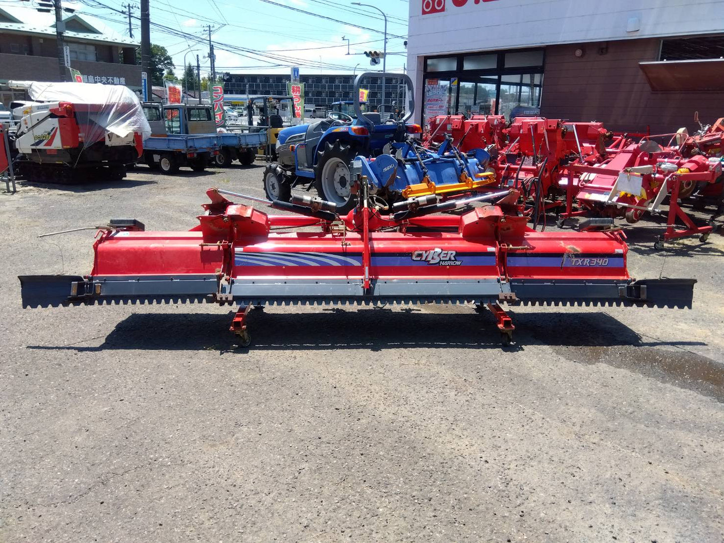 【ジャンク】コバシ　中古　ハロー　3.4ｍ　Sヒッチ　電動　TXR340