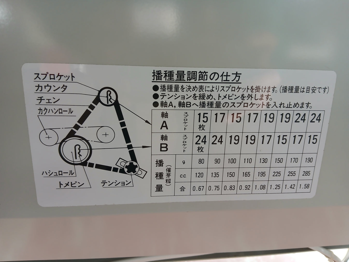 『ジャンク品』コンマ 中古 播種機 SP-G25F 【宮城2350】