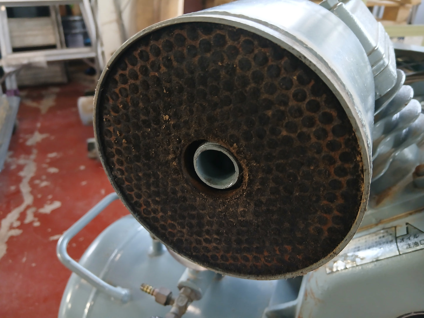 日立 中古 エアーコンプレッサー 2.2P-9.5T 50Hz 【宮城2558】