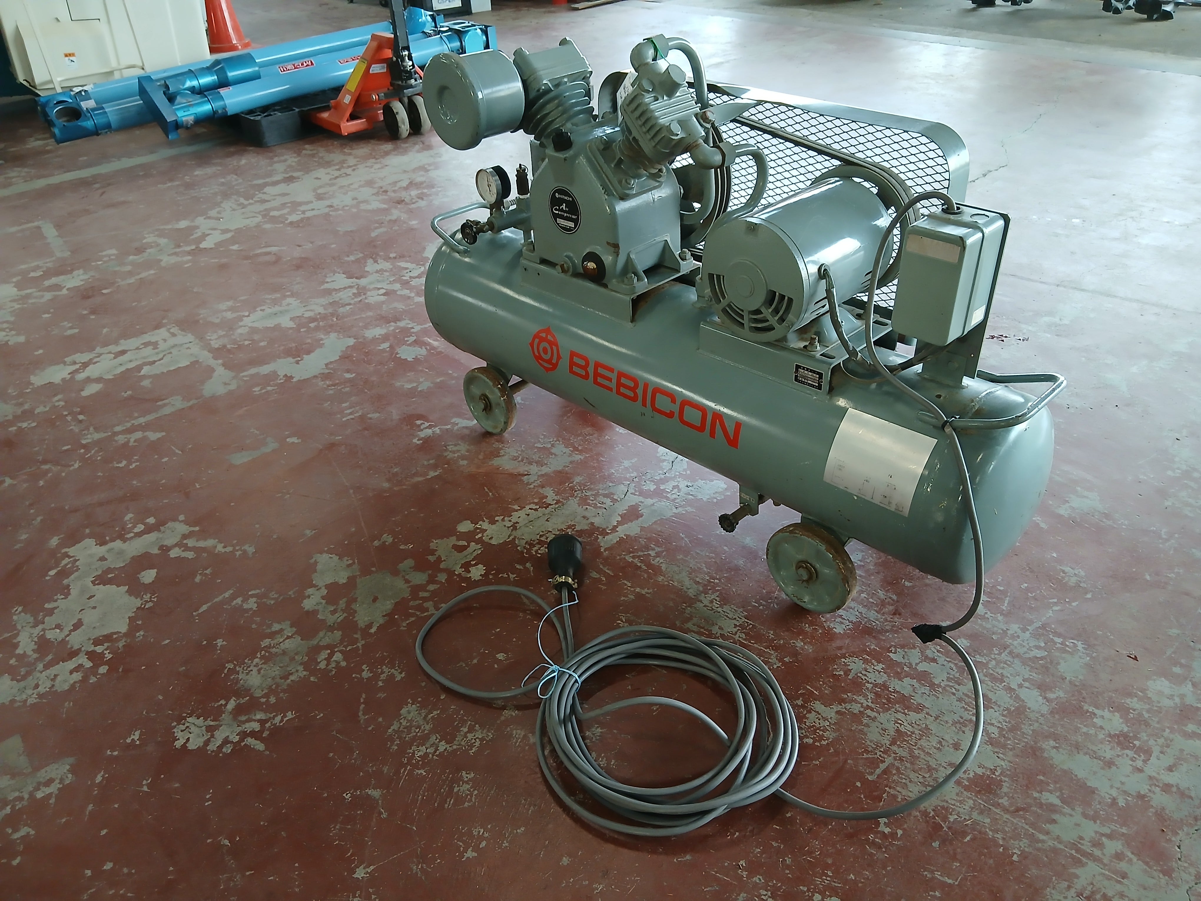 日立 中古 エアーコンプレッサー 2.2P-9.5T 50Hz 【宮城2558】 – 農キング