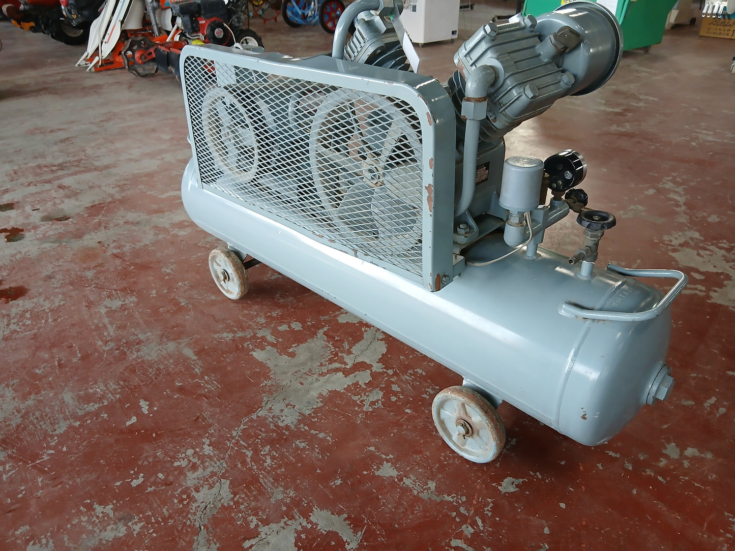 日立 中古 エアーコンプレッサー 2.2P-9.5T 50Hz 【宮城2558】