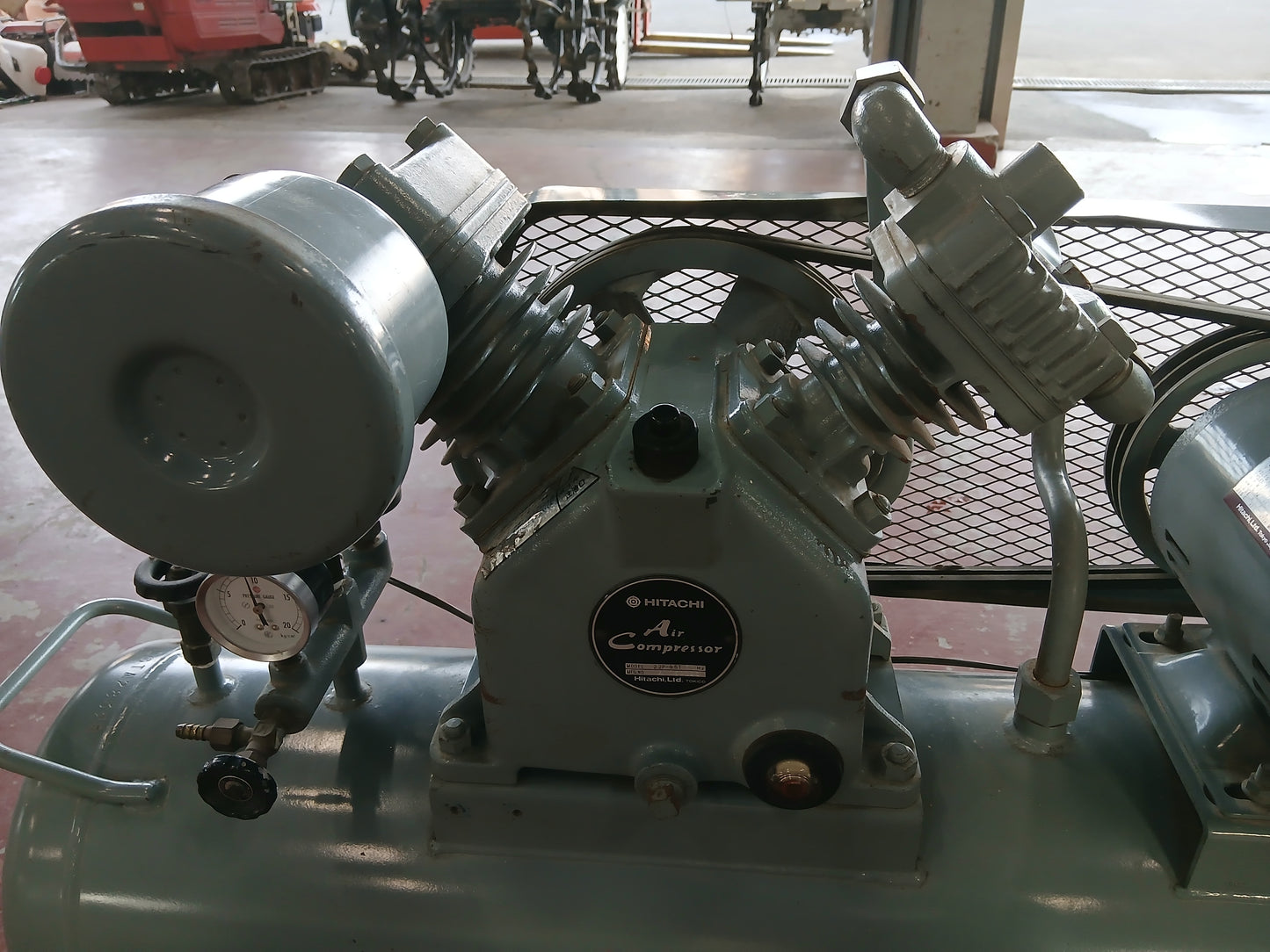 日立 中古 エアーコンプレッサー 2.2P-9.5T 50Hz 【宮城2558】