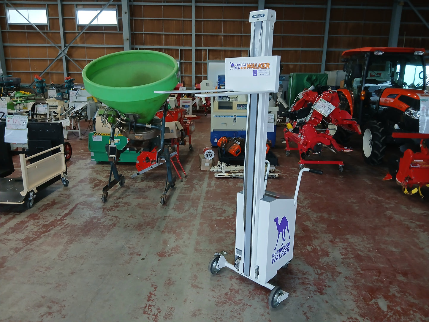 タイガー 中古 米袋昇降機 楽だ君 LUB-208 バッテリー式【宮城2609】