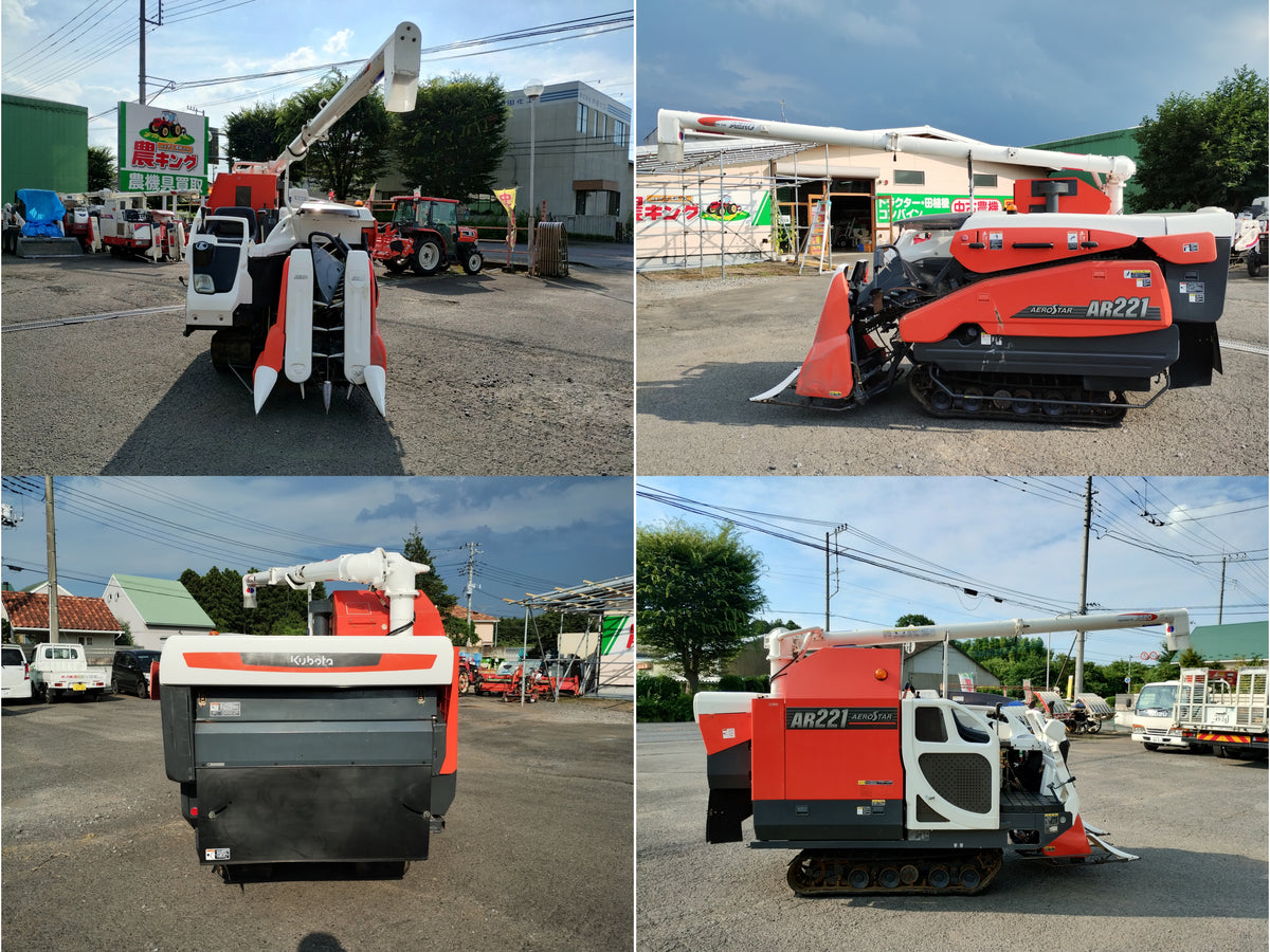 クボタ　中古　コンバイン　2条　21馬力　AR221