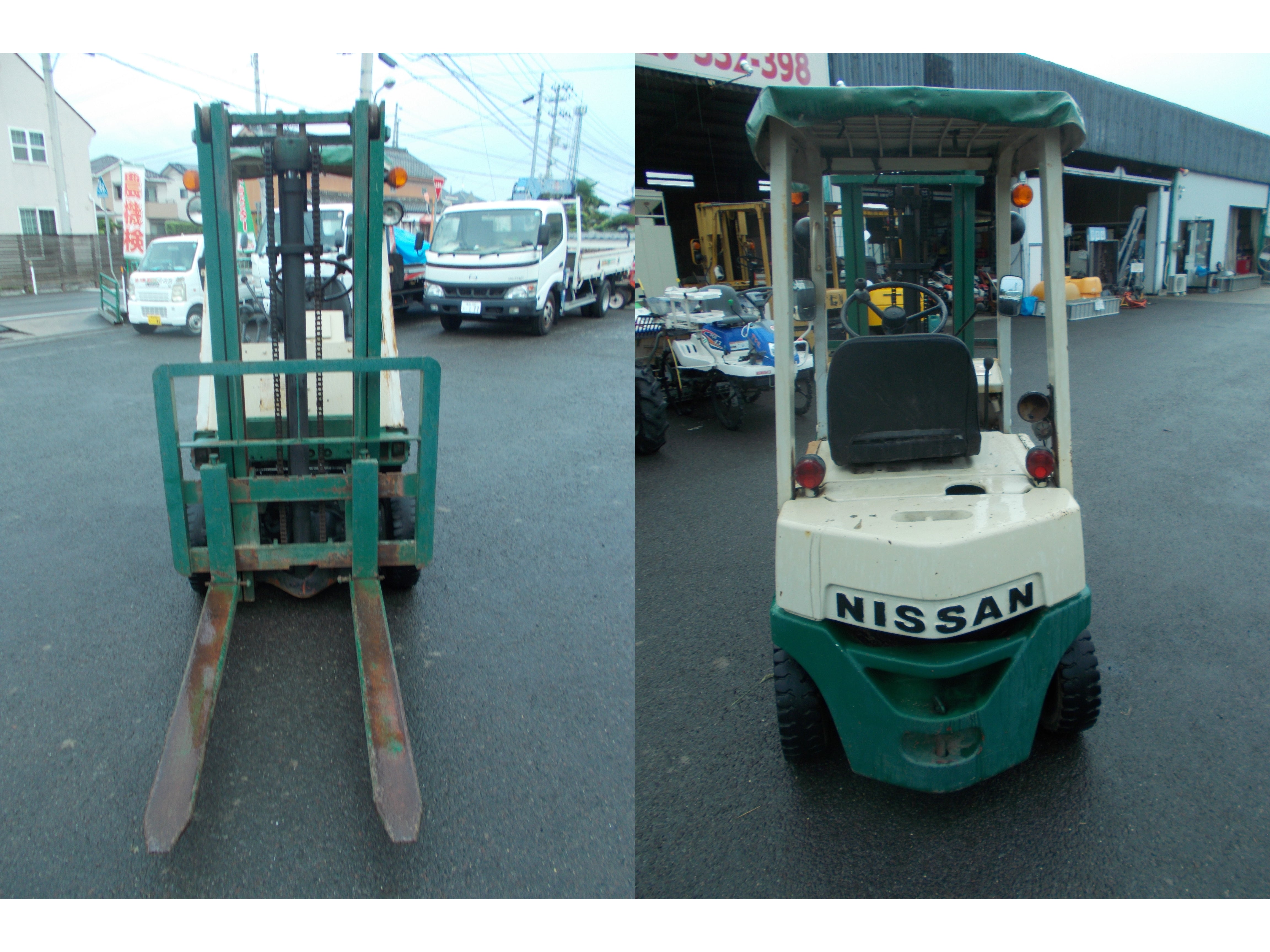 中古　日産１トン　ガソリンフォークリフト　ＮＦ０１　売切り　￥９８，０００スタート 最新作，新作 売切!!現状機:日産:NF01:フォークリフト:1.5t:ニッサン:1
