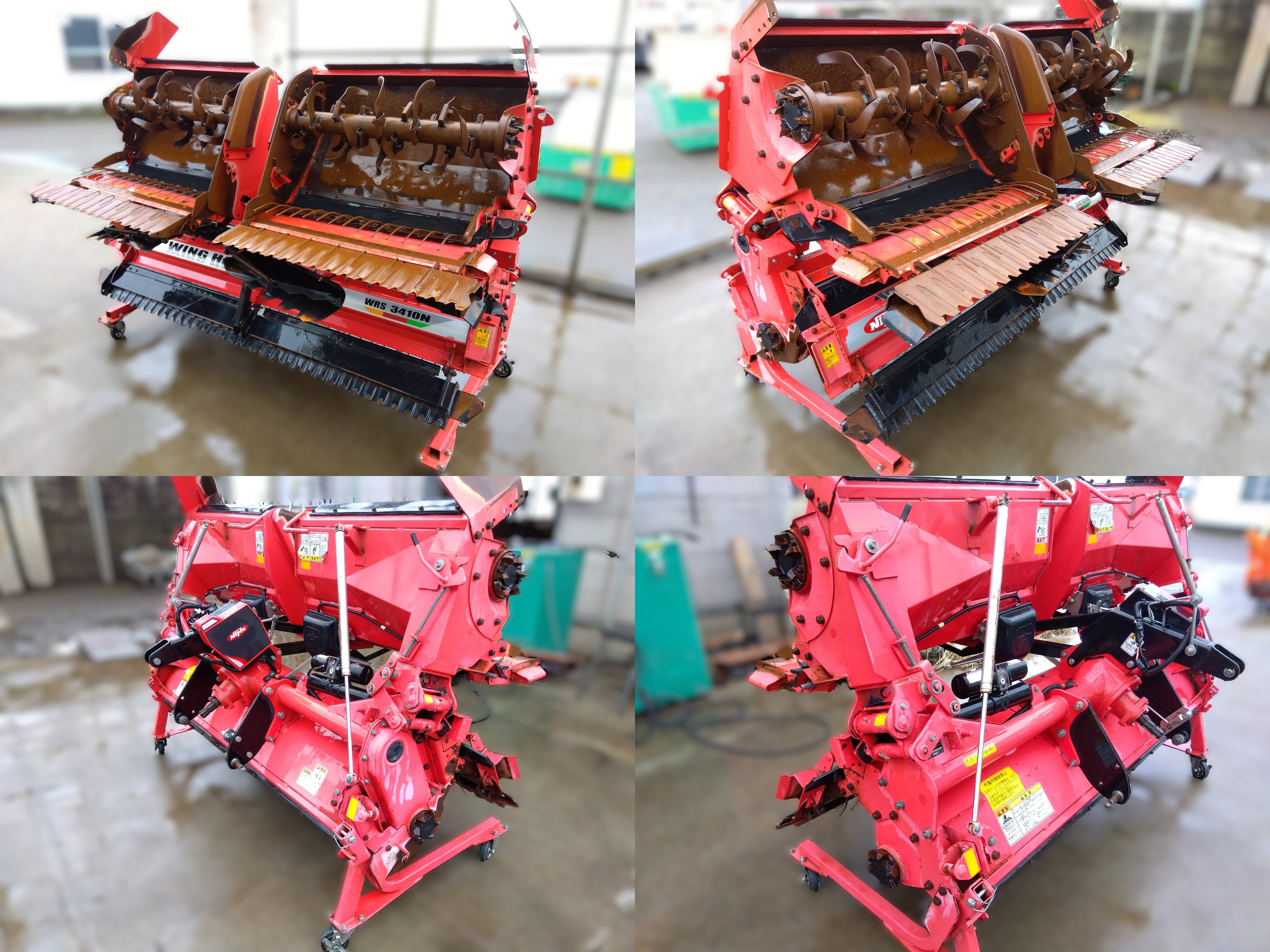 その他 耕うん幅3,400mm ニプロ ウイングハロー WRS3410N リモコン 