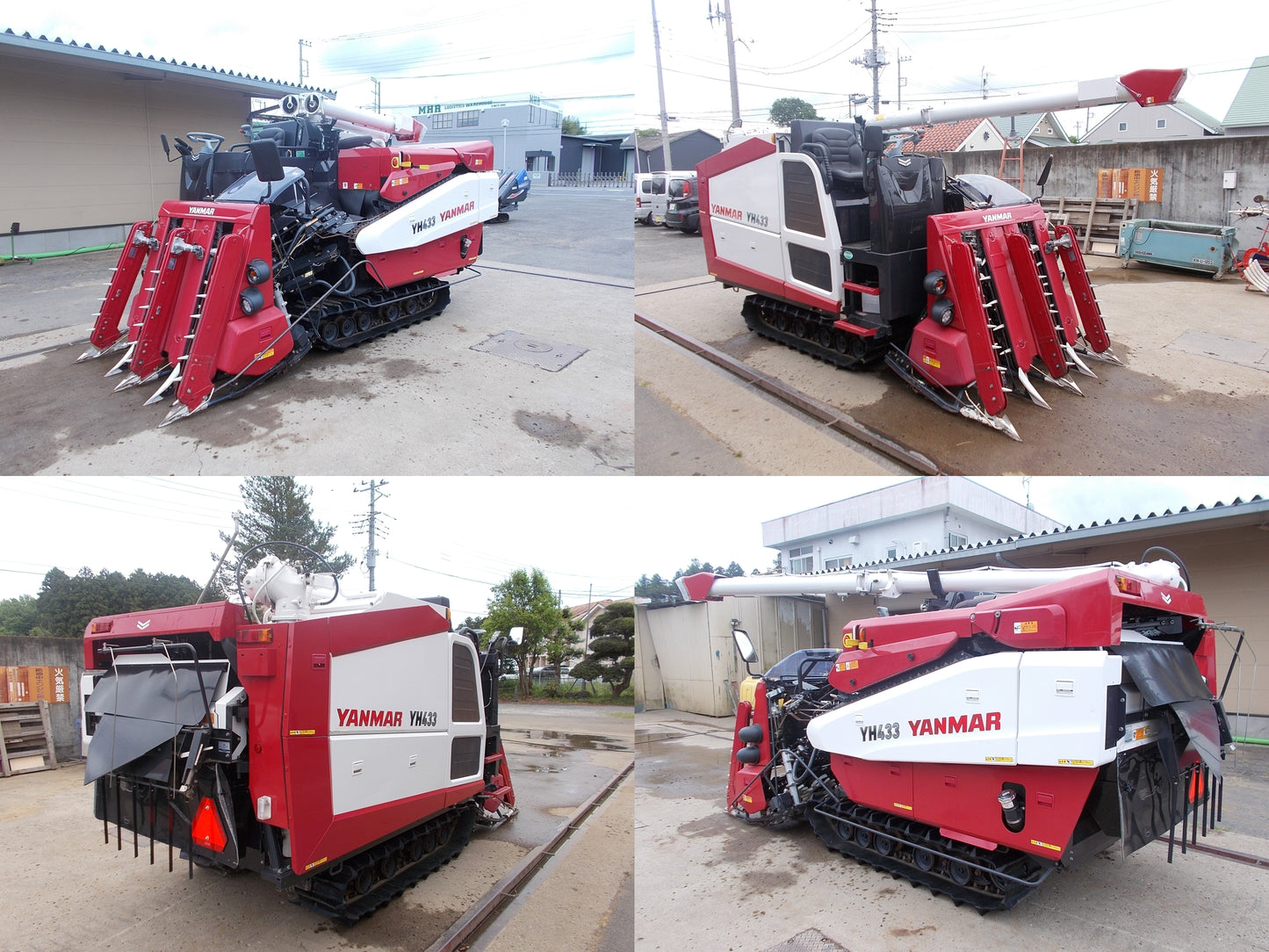ヤンマー　中古　コンバイン　YH433　４条刈