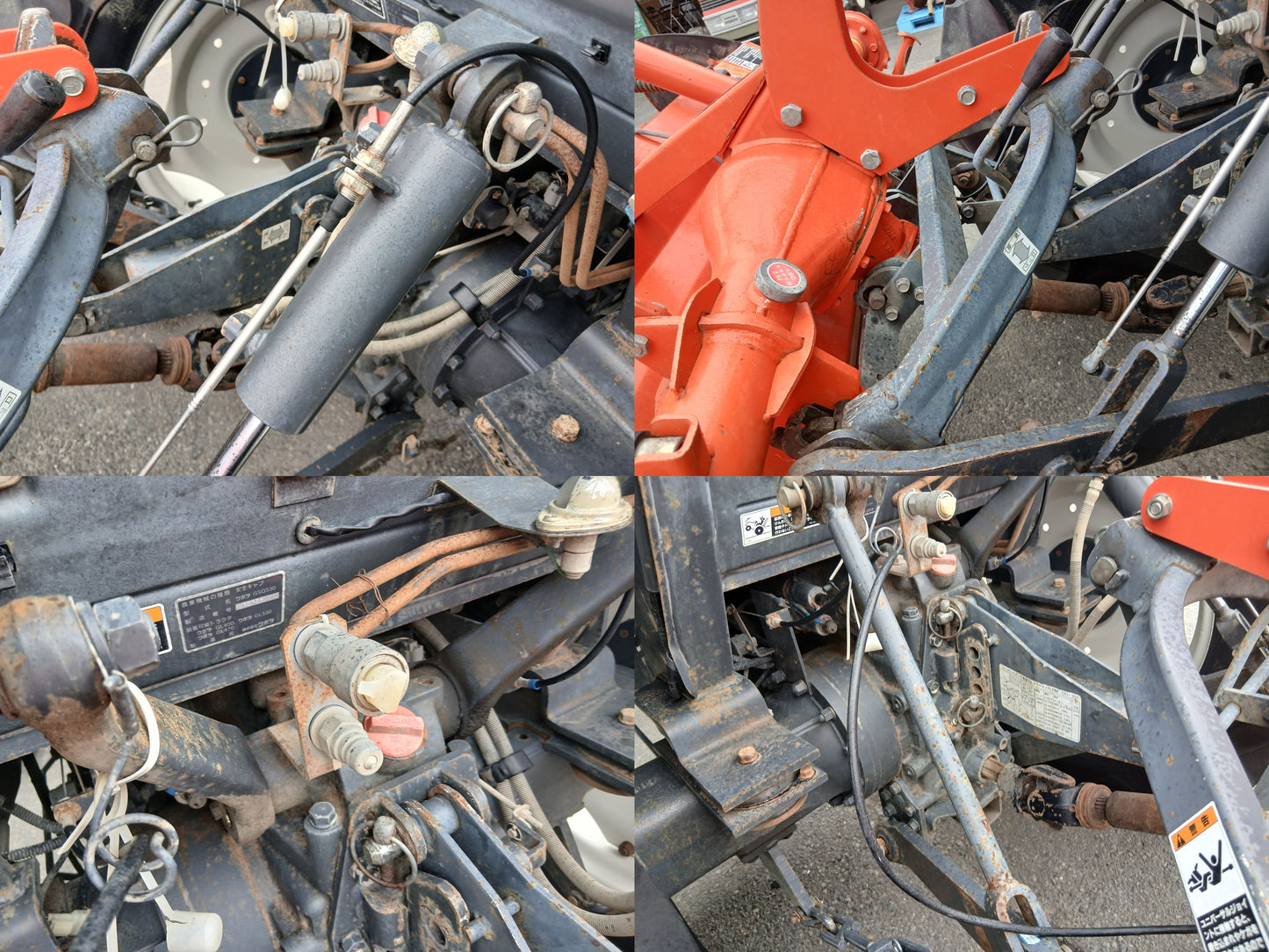 クボタ　中古　トラクター+ロータリー　GL470+RM8G　【宮城店2941P】