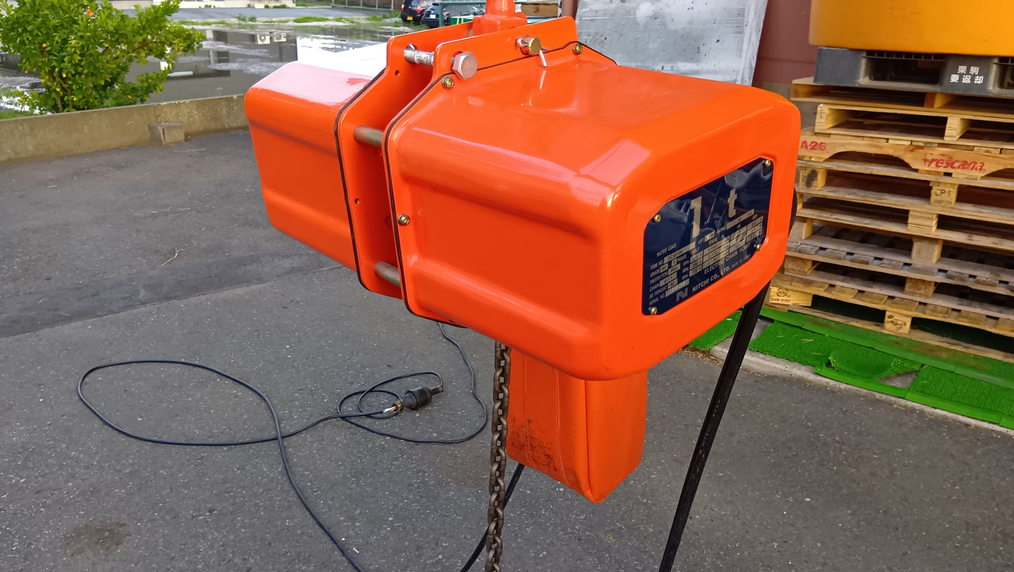 ニッチ　中古　電動チェーンブロック　EC40100　【岩手店637】