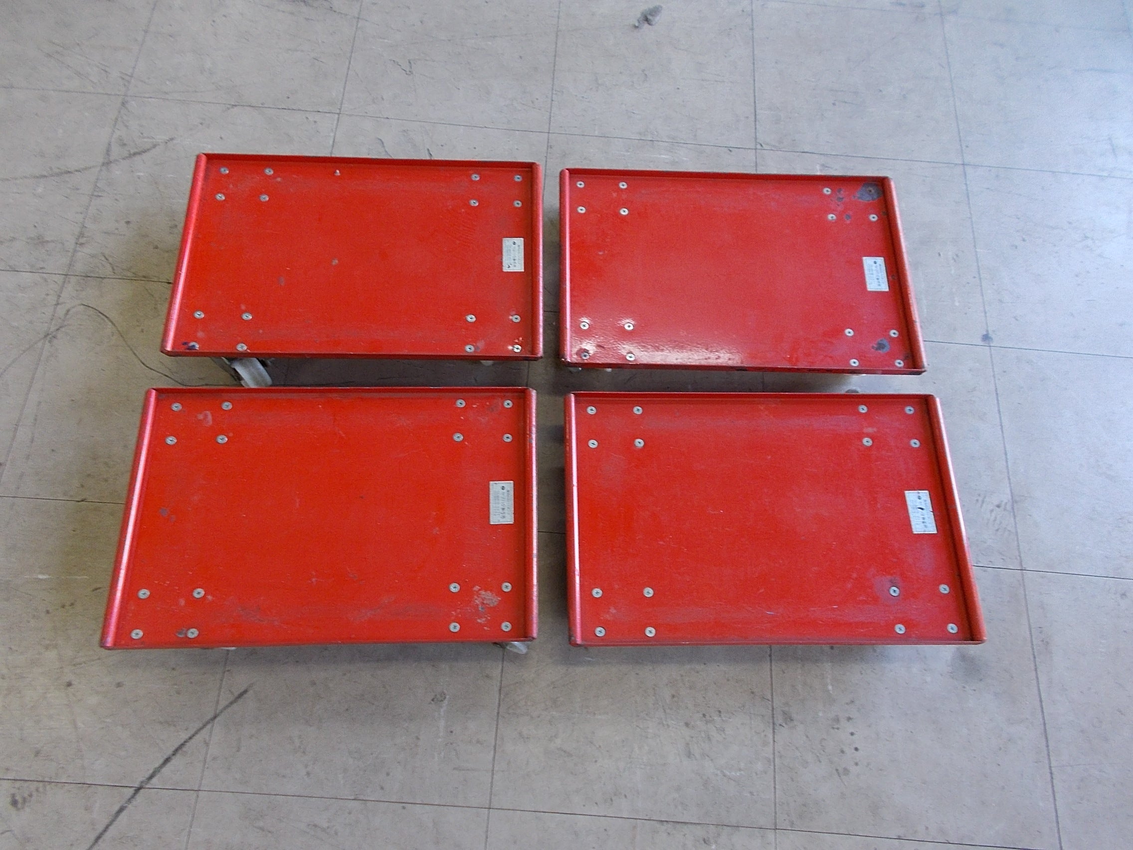 ヤマハタ製作所 中古 台車 赤（リカーキャリア）4台セット – 農