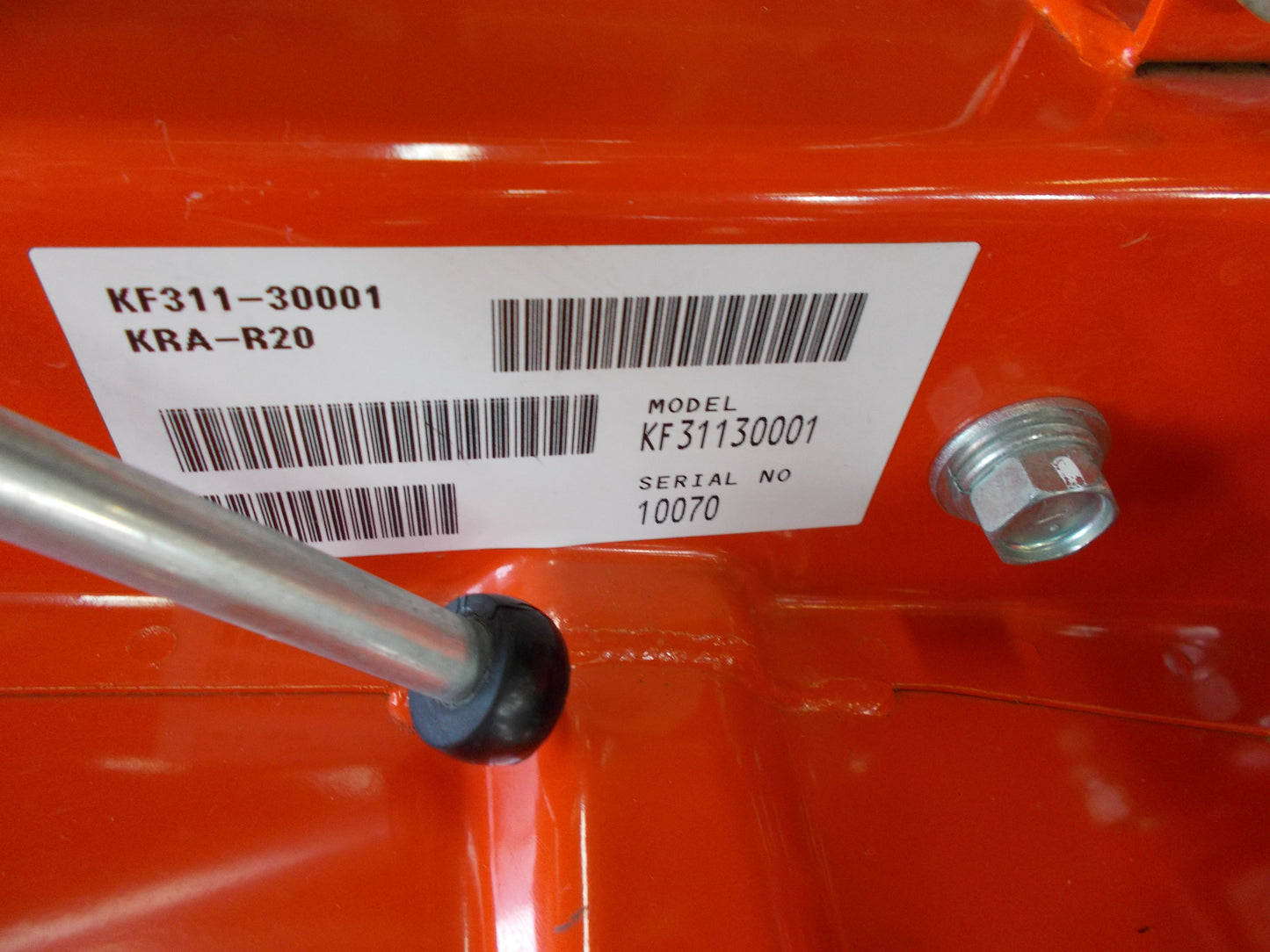 クボタ　中古　耕耘機KRA750-R20