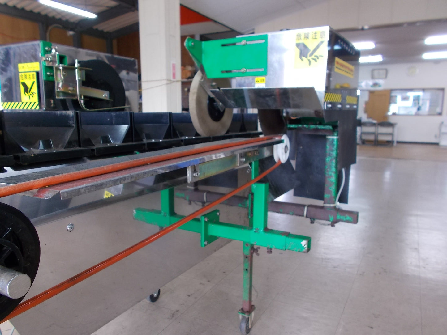 マツモト　中古　ネギの根葉切り機　MNCSP-DXL　スピードコントローラー付