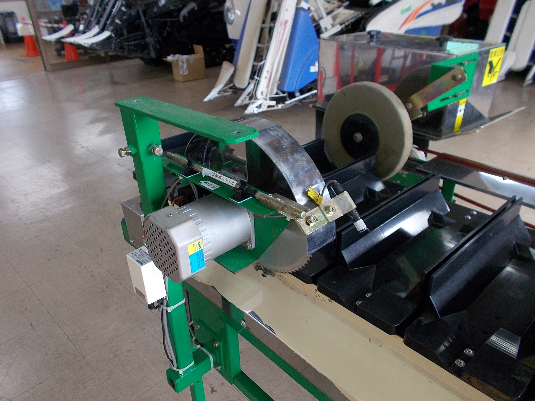 マツモト 中古 ネギの根葉切り機 MNCSP-DXL スピードコントローラー付