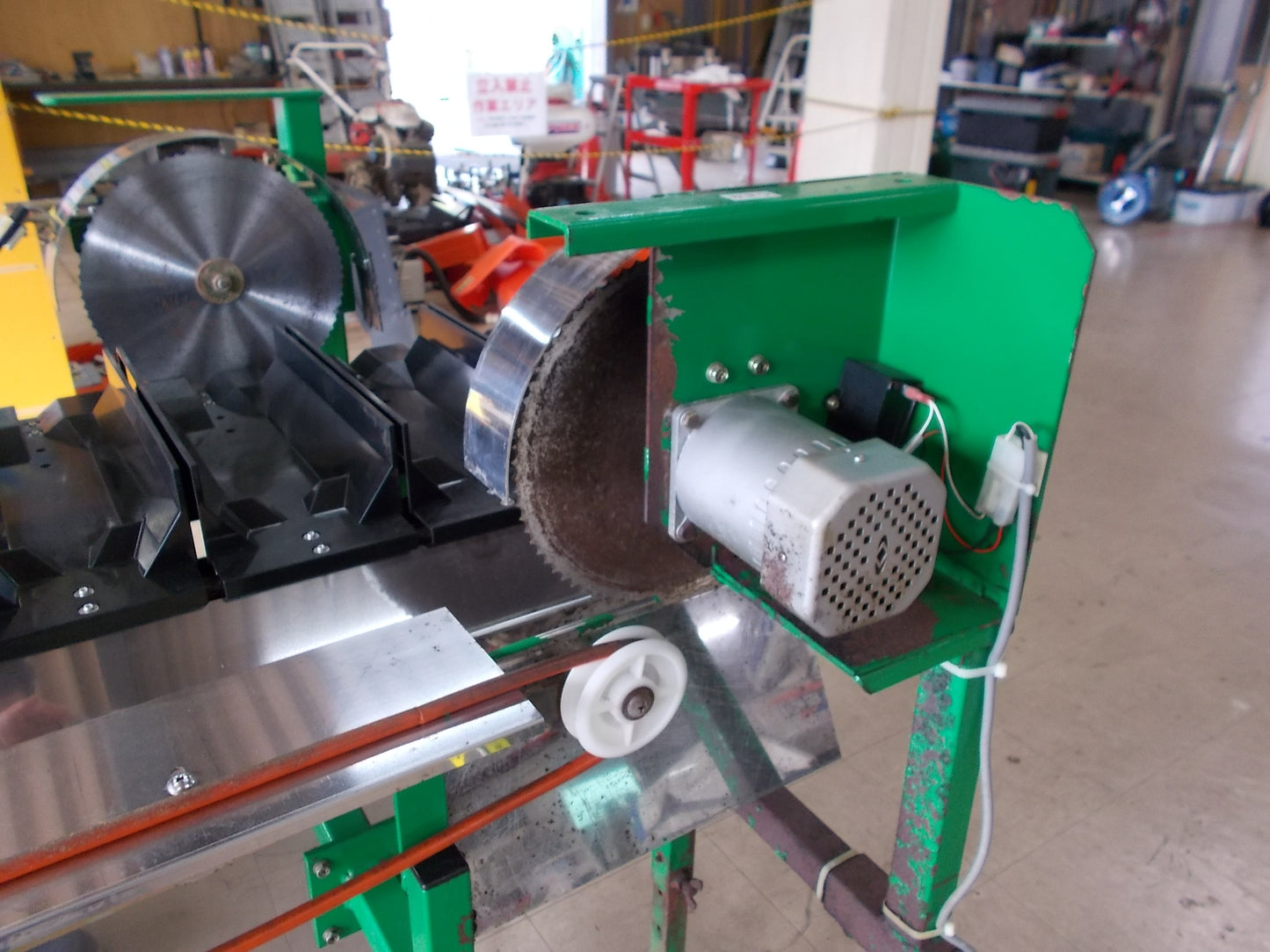 マツモト　中古　ネギの根葉切り機　MNCSP-DXL　スピードコントローラー付