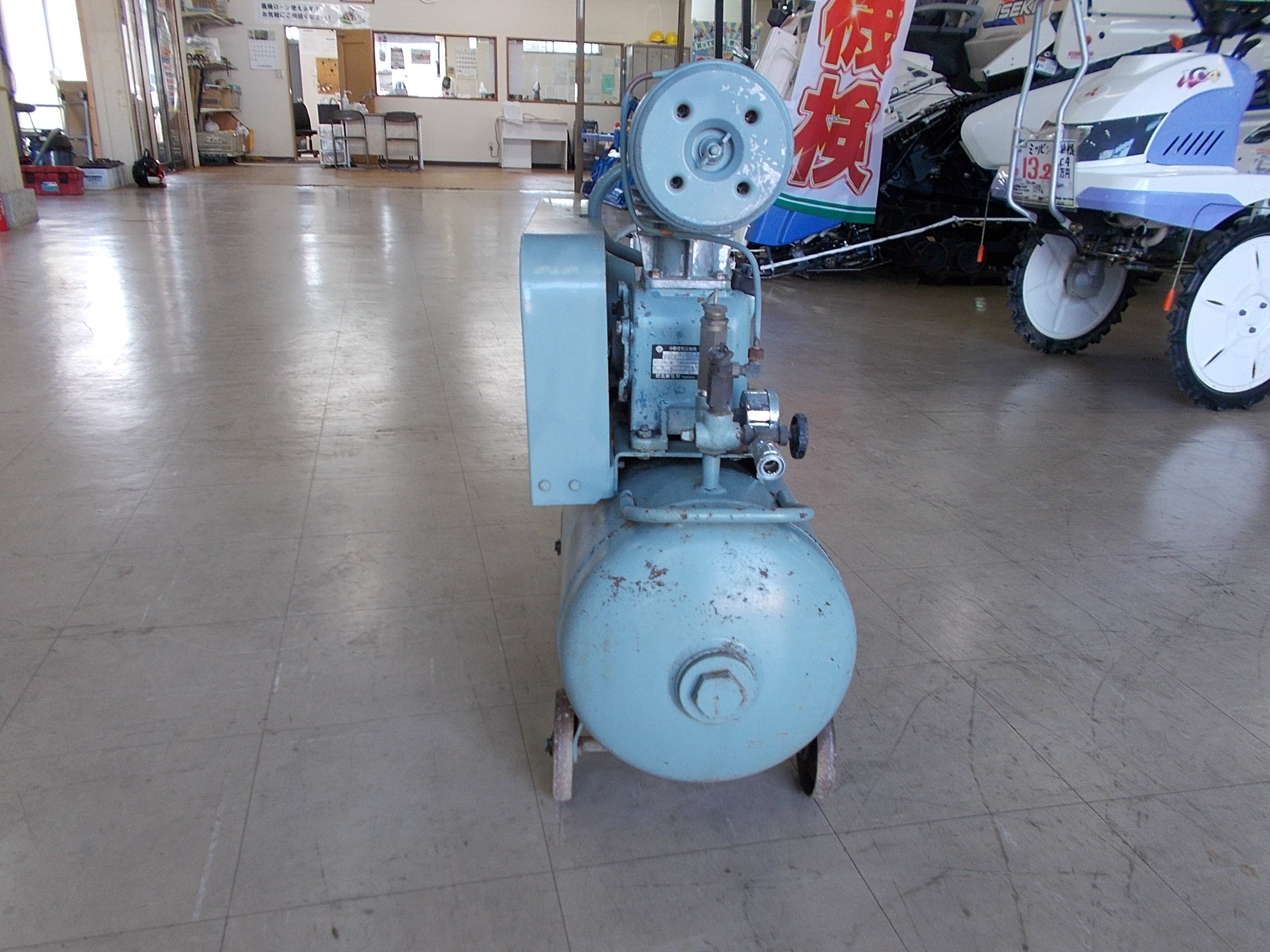 292 千葉引取 コンプレッサー ベビコン 日立 5.5P-14T 7.5馬力/三相