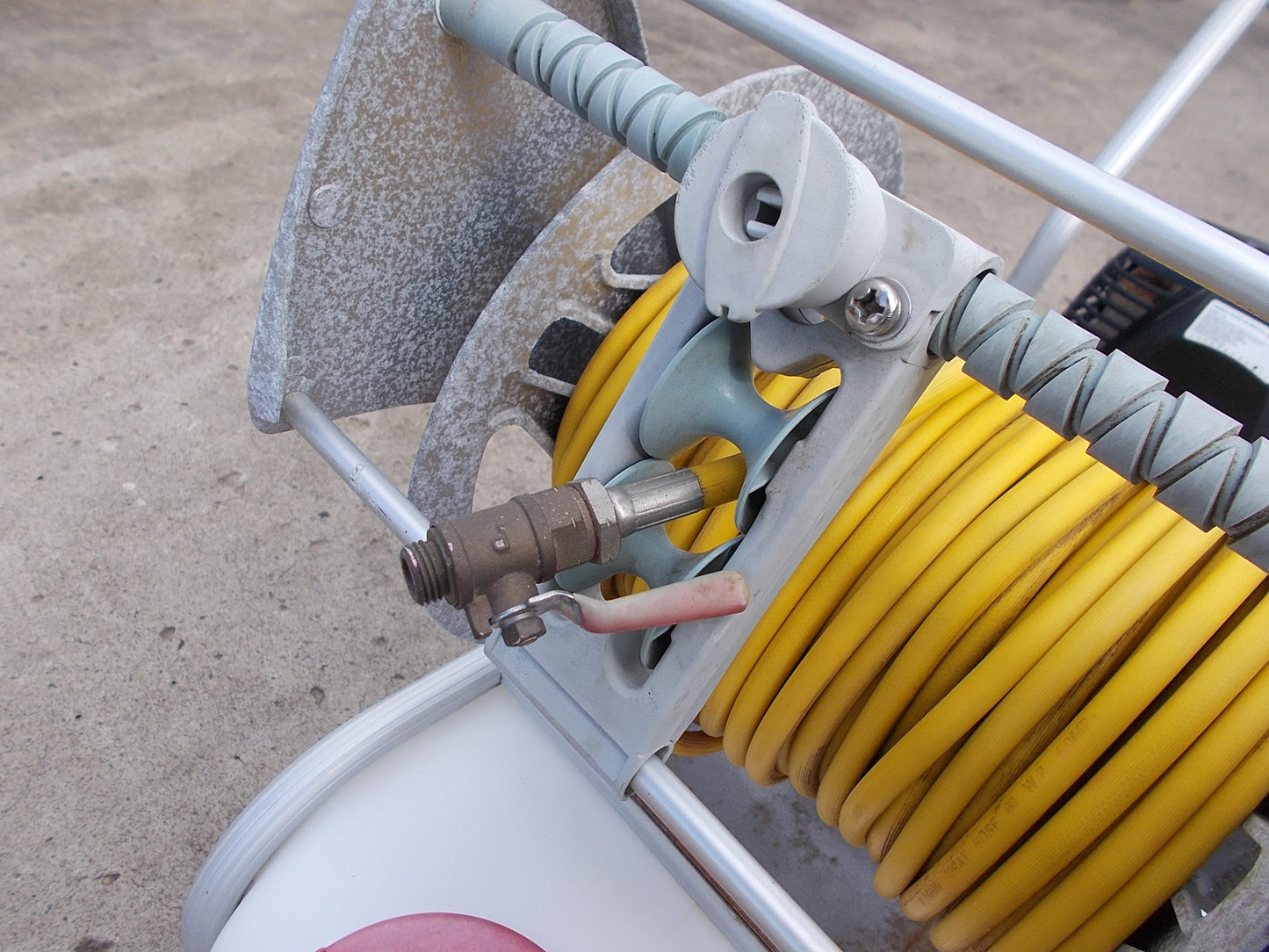 工進　中古　タンクキャリー付きエンジン動噴　ES-50T　50Lタンク