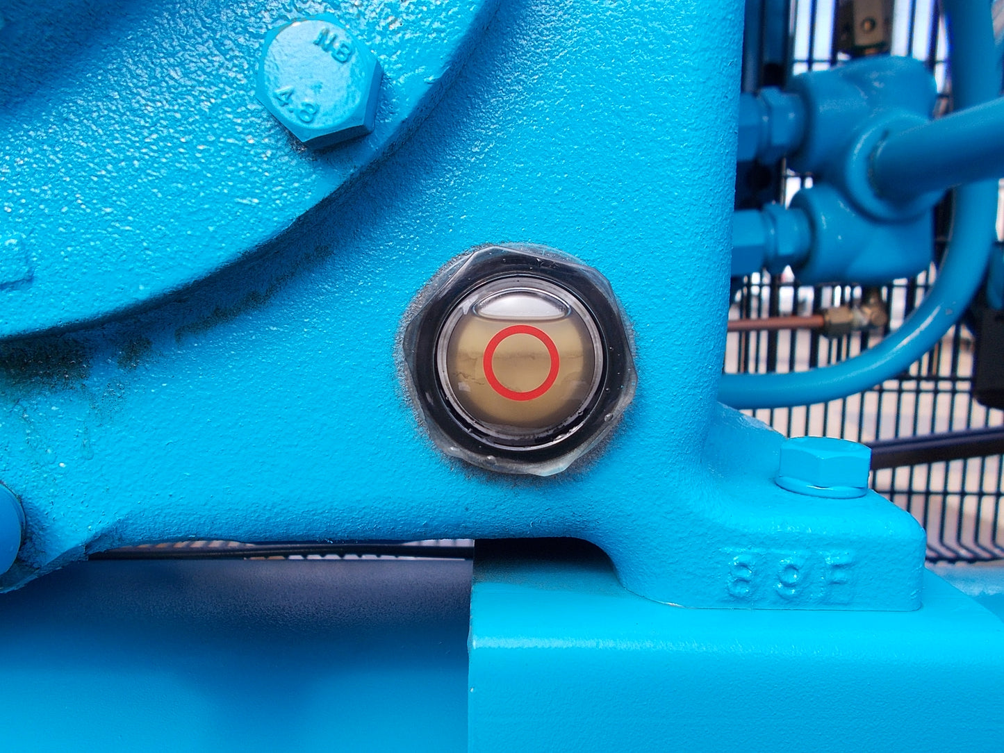 明治　中古　エアーコンプレッサー　Y-75  5P　200V　7.5Kw