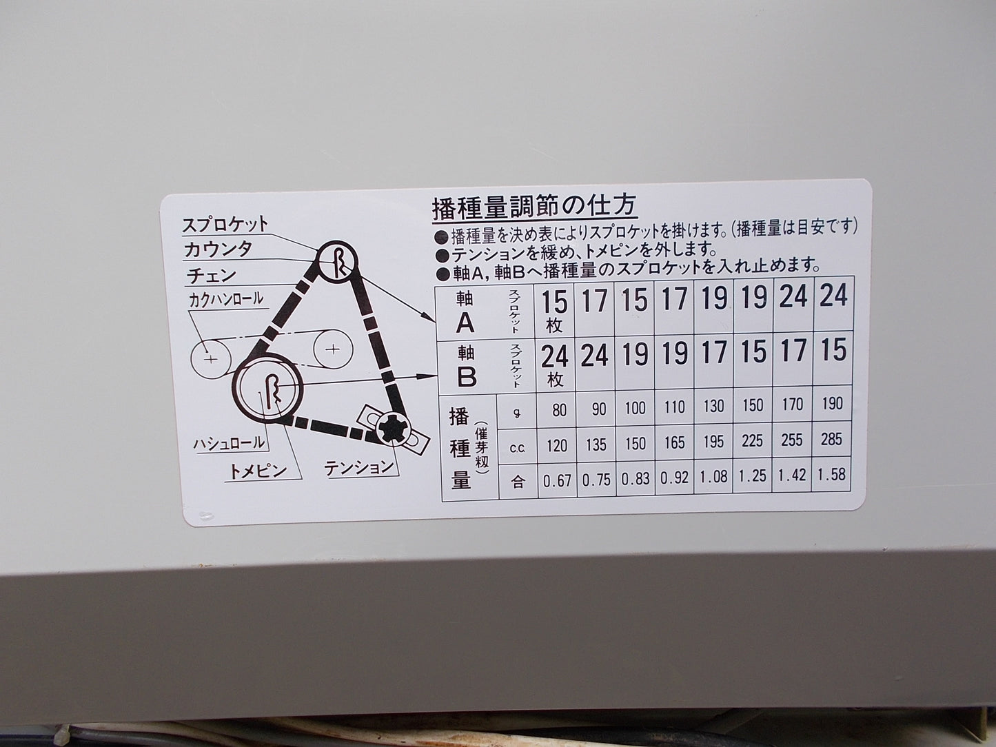 石井　中古　播種機 AP-G25Ts