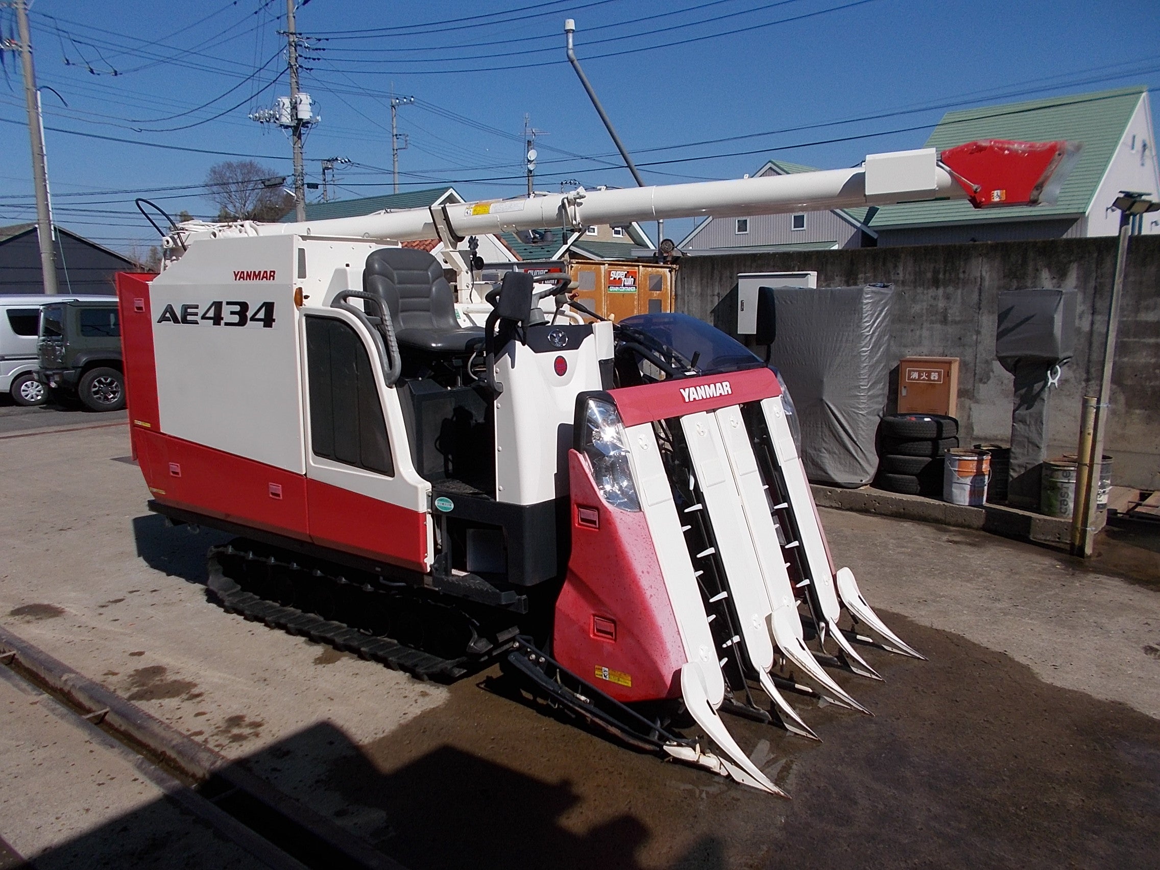 ヤンマー 中古 コンバイン AE434 4条刈り – 農キング