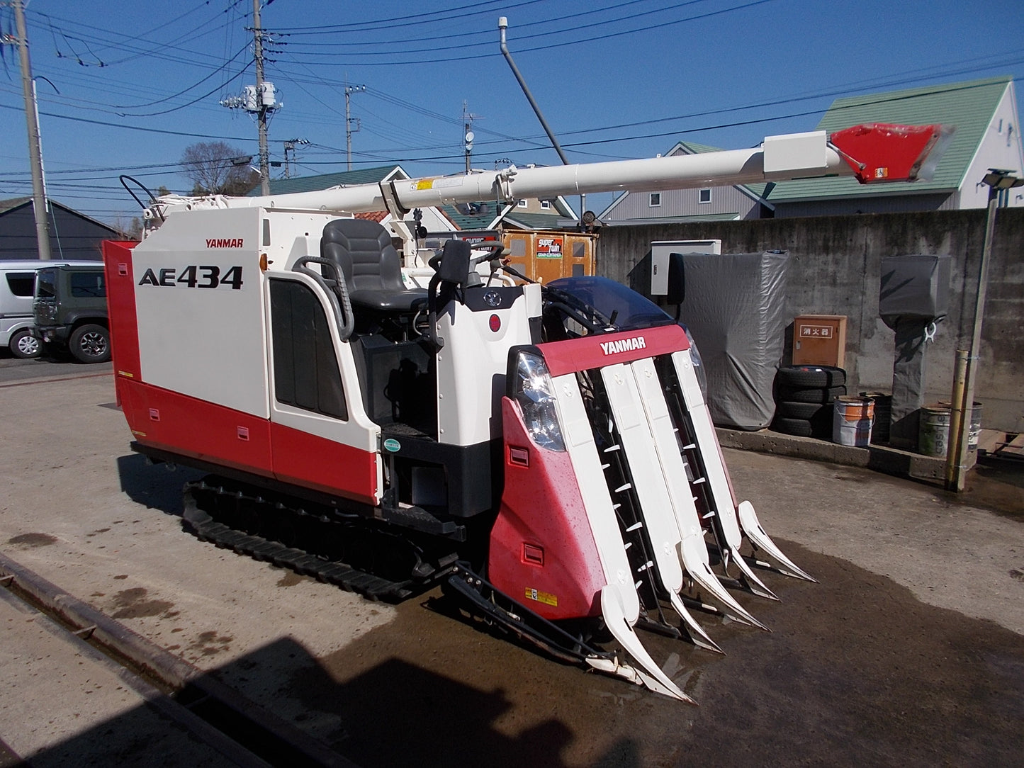 ヤンマー　中古　コンバイン　AE434　4条刈り