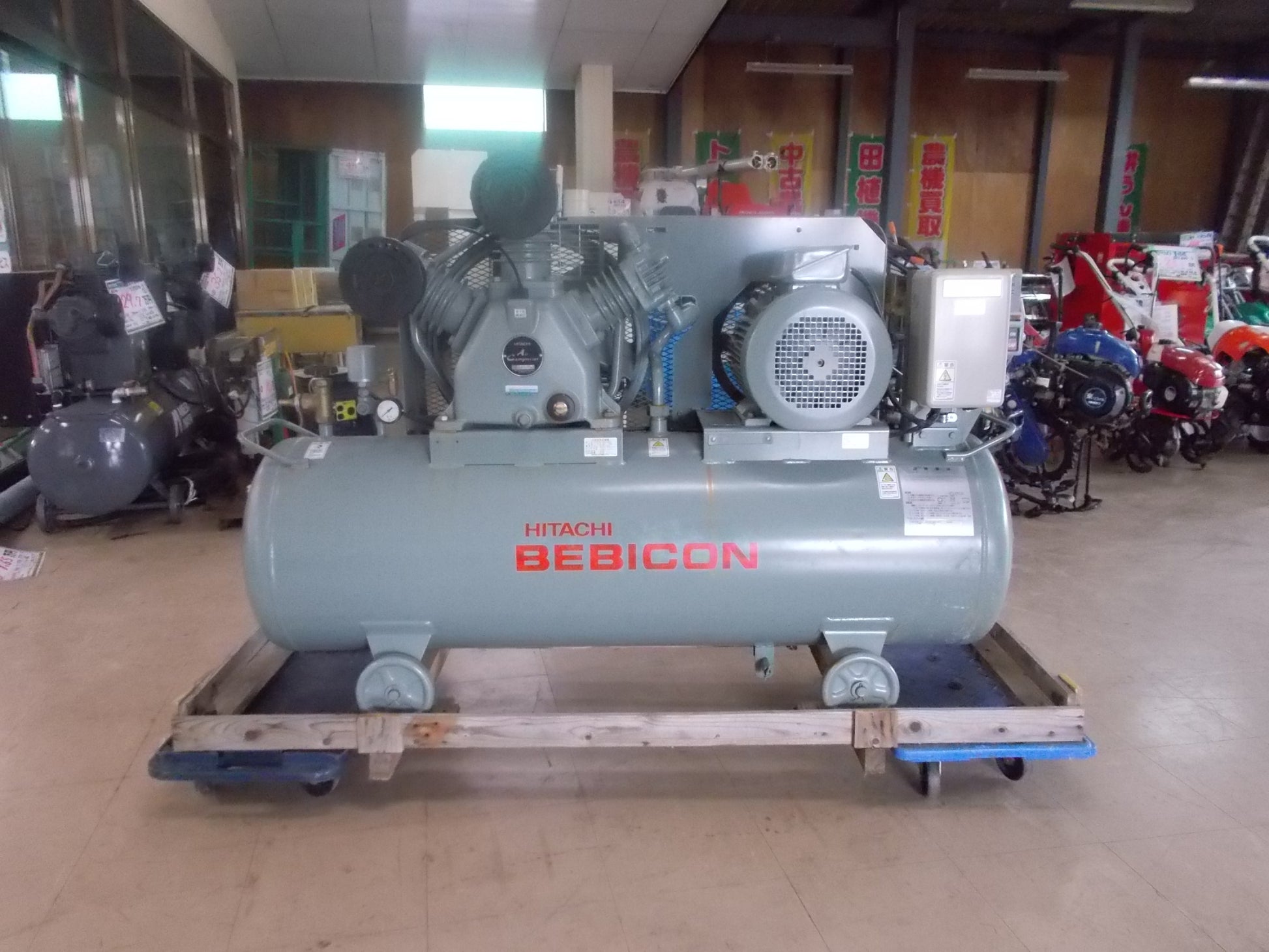 日立 中古 コンプレッサー 7.5P-9.5VP5 7.5Kw10馬力 – 農キング