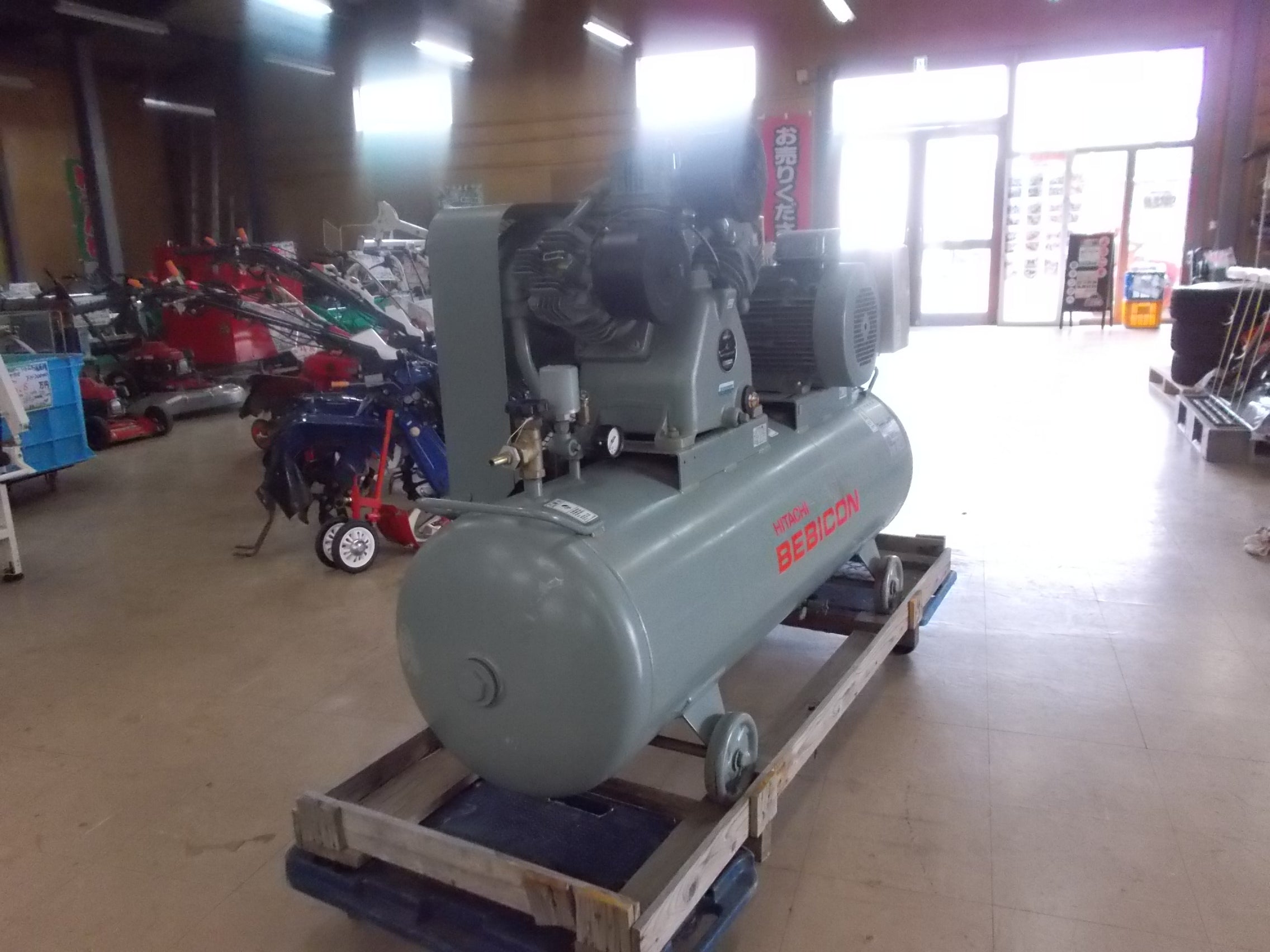 日立 中古 コンプレッサー 7.5P-9.5VP5 7.5Kw10馬力 – 農キング