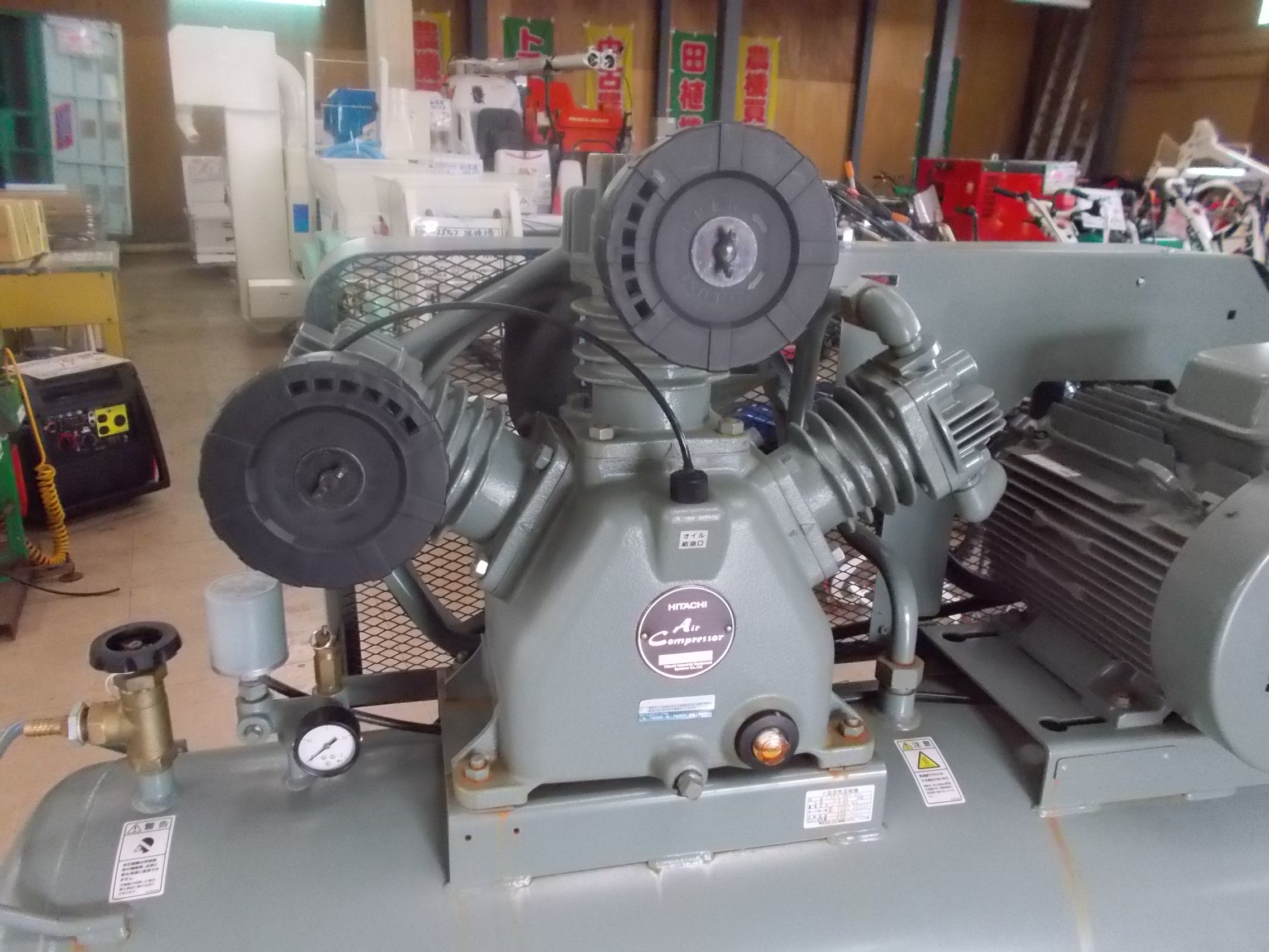 日立 中古 コンプレッサー 7.5P-9.5VP5 7.5Kw10馬力 – 農キング