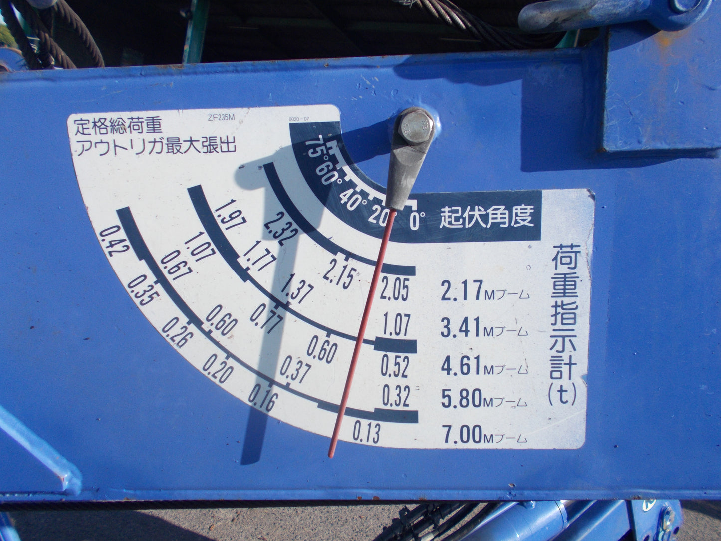 タダノ　中古　カニクレーン　ZF235M