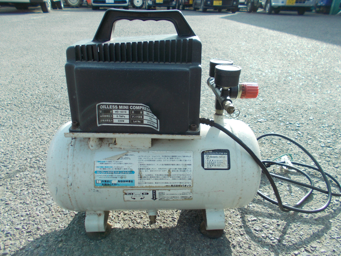 パワソニ　中古　コンプレッサー　MD310