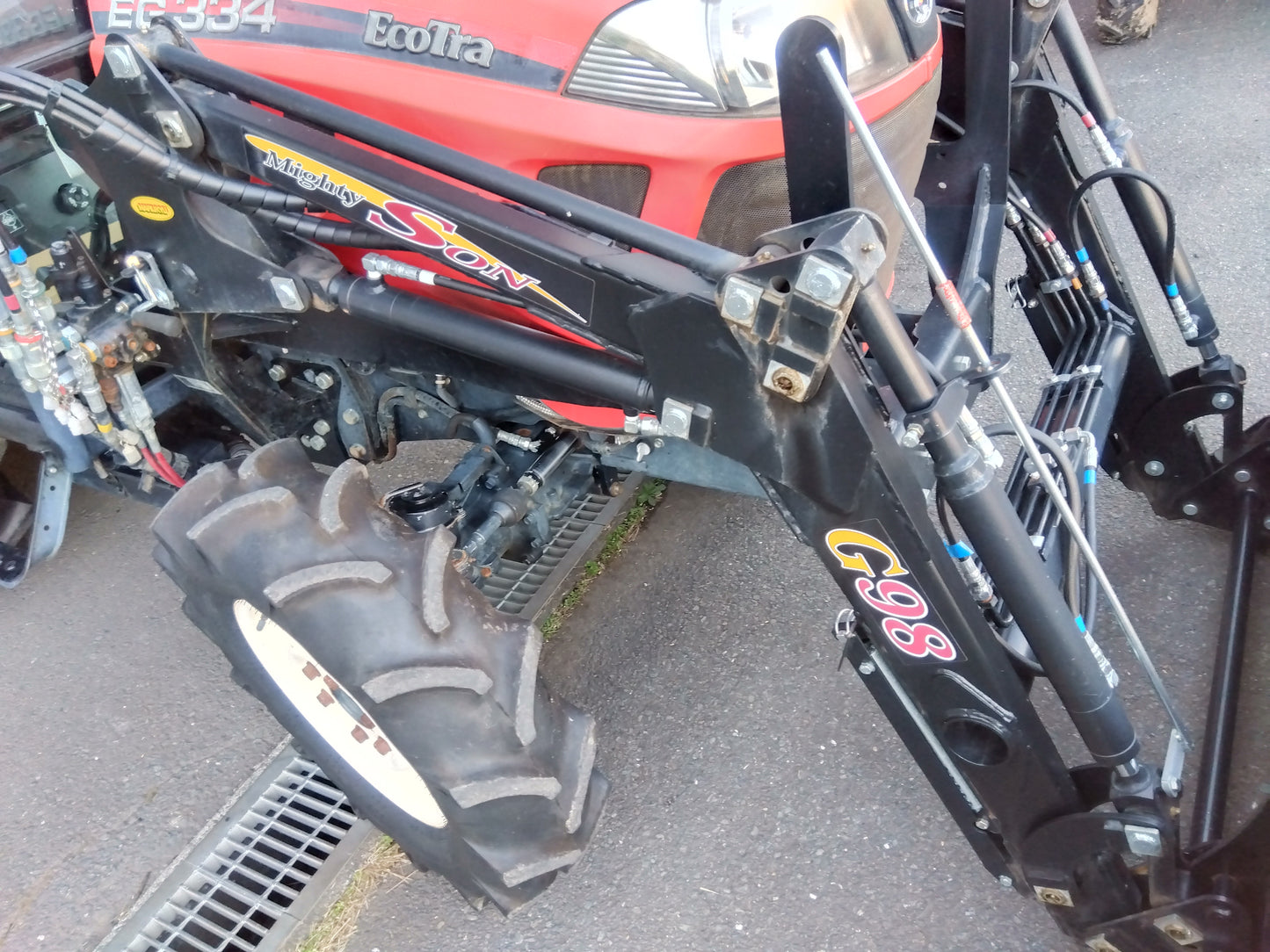 ヤンマー　中古　トラクター+ロータリー+フロントローダー EG334Y