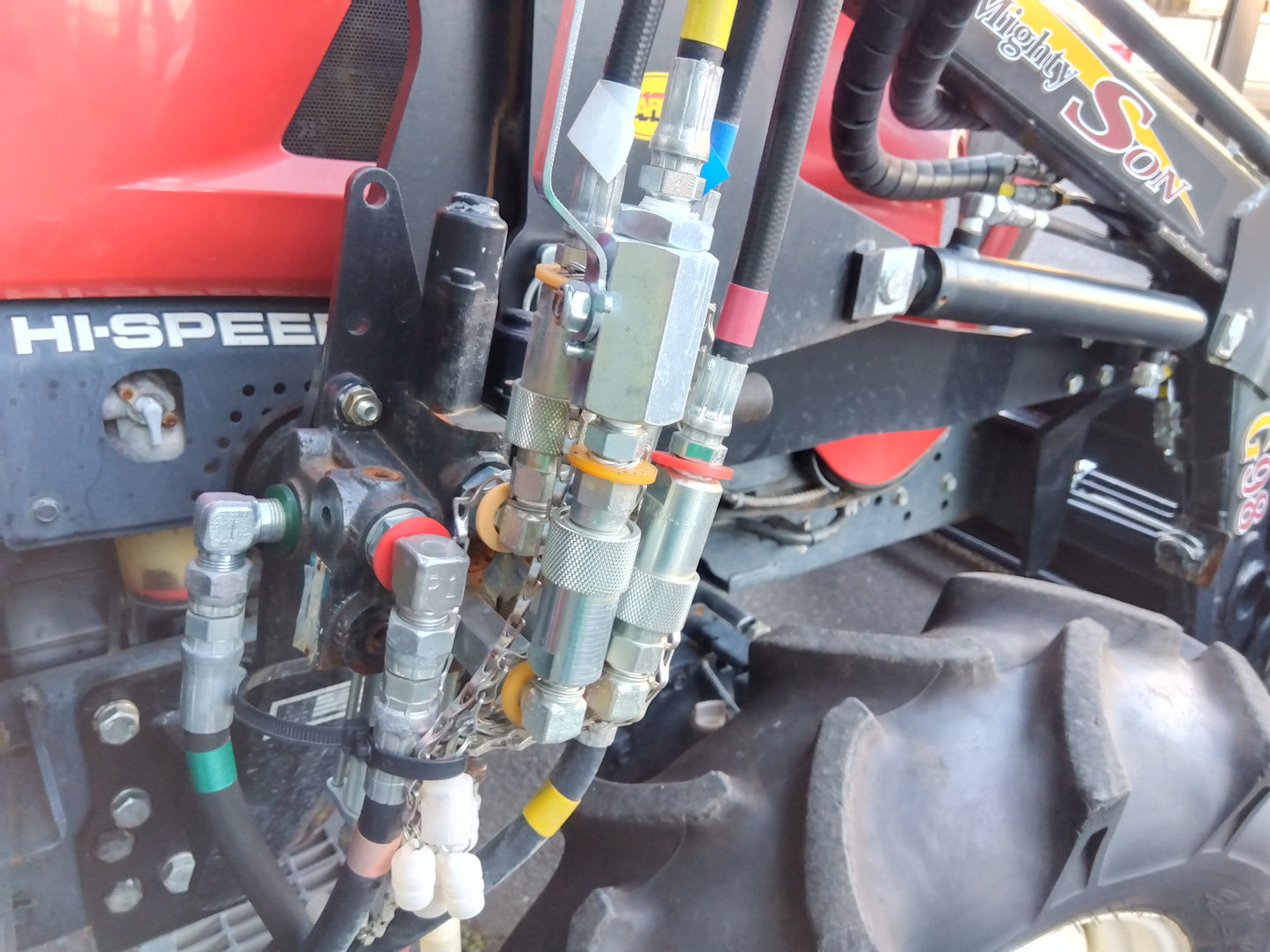 ヤンマー　中古　トラクター+ロータリー+フロントローダー EG334Y