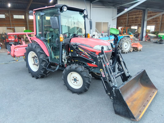 ヤンマー　中古　トラクター+ロータリー+フロントローダー EG334Y