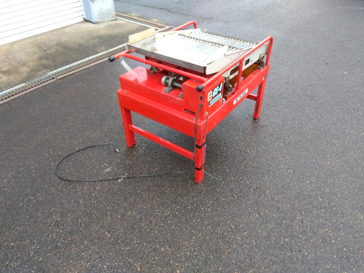 ミツワ　中古枝豆選別機セットGS-4（選別機、選別コンベア、リフトコンベア）