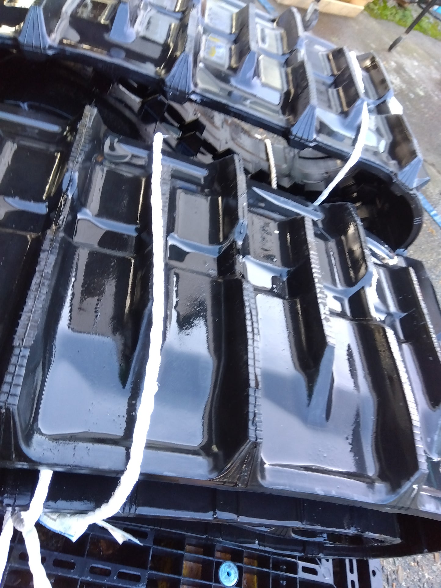 中古　コンバイン用クローラー