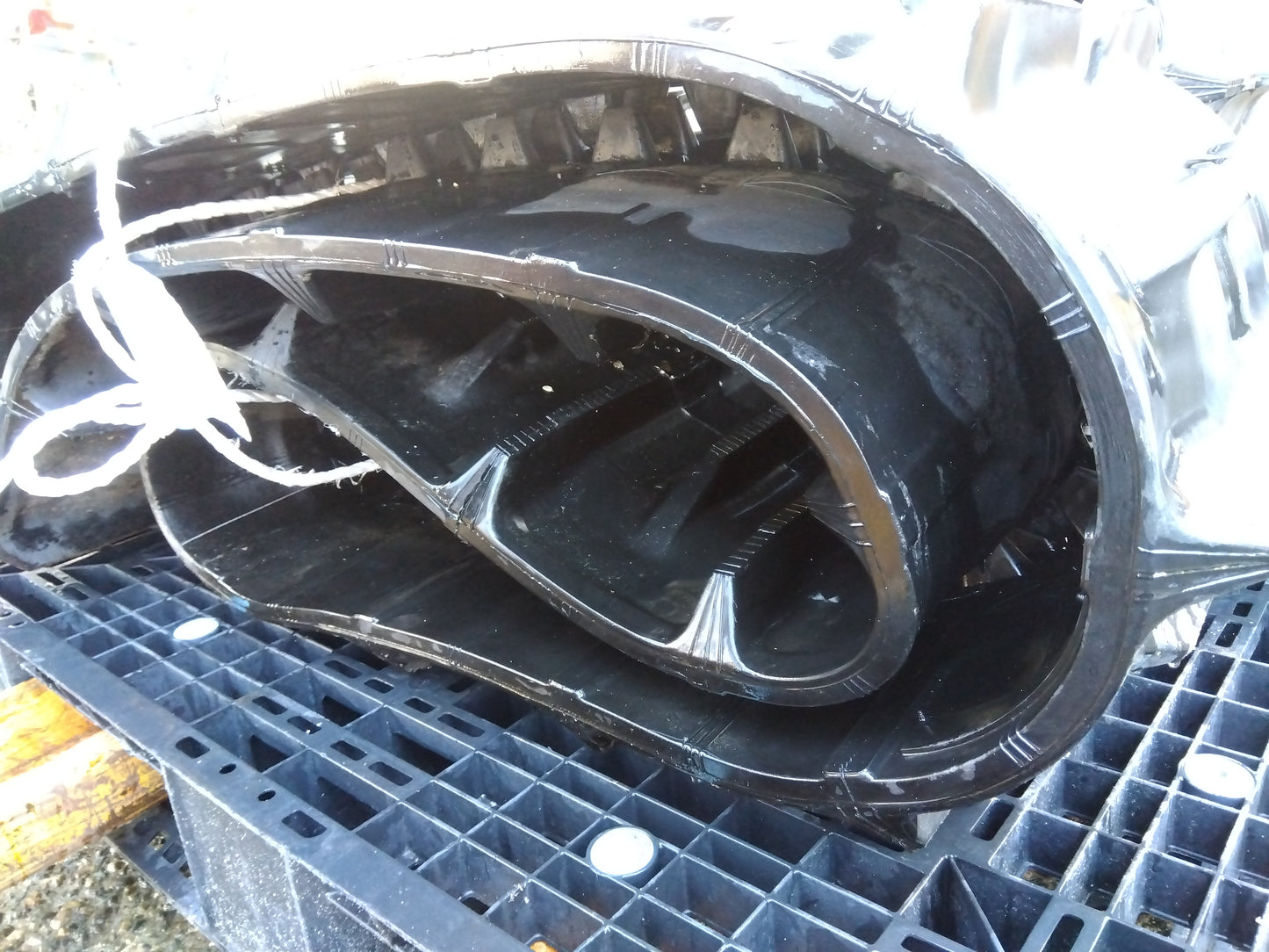 中古　コンバイン用クローラー