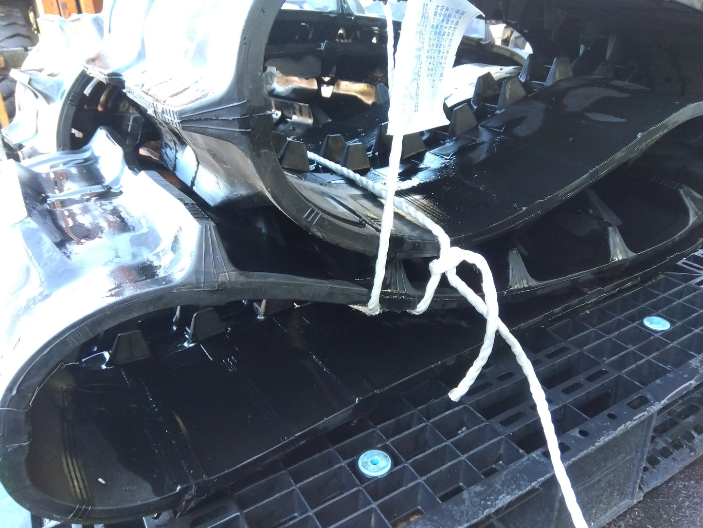 中古　コンバイン用クローラー