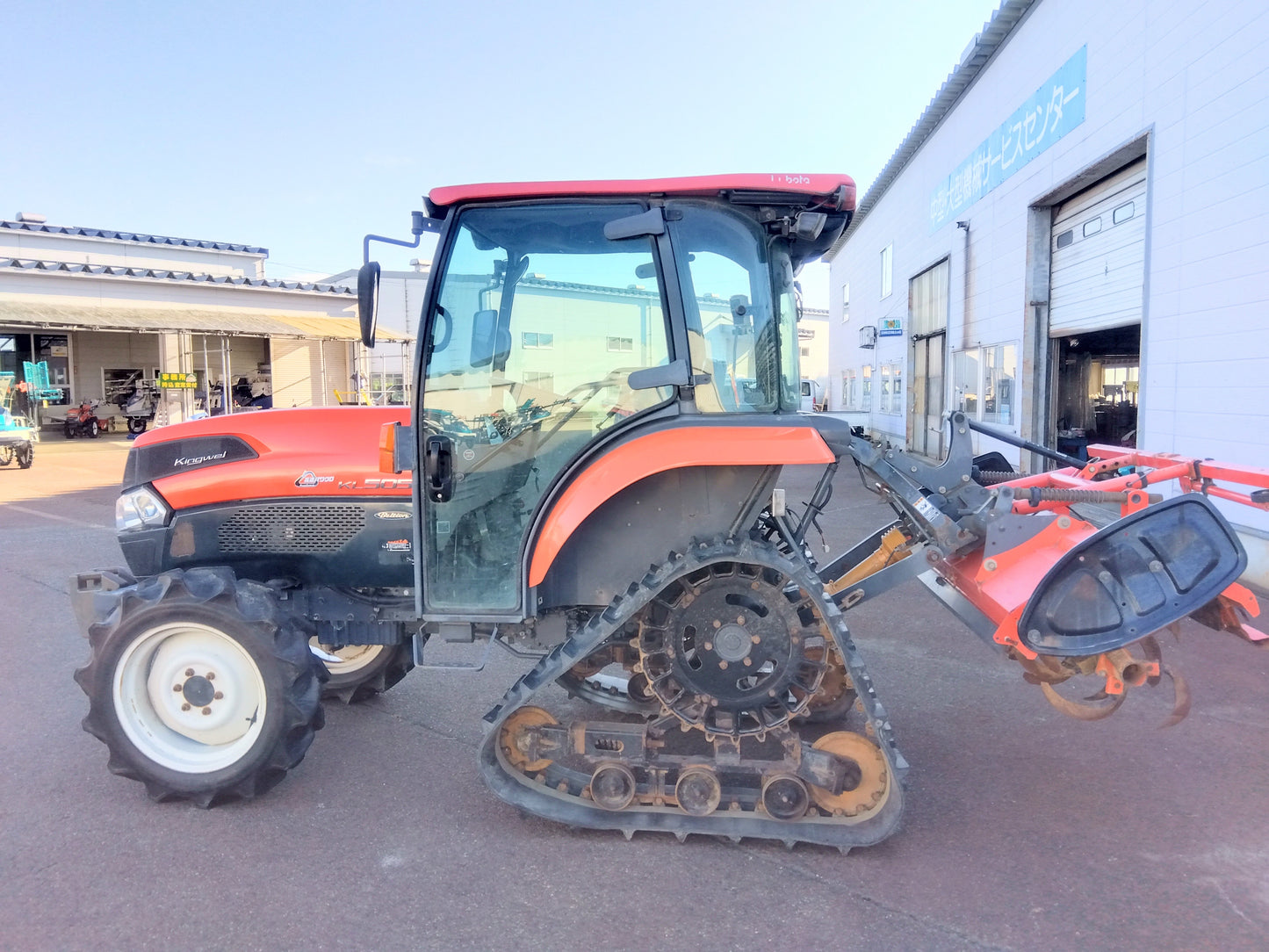 クボタ　中古トラクター＋ロータリーKL505＋R185K　使用時間1755ｈ山形店