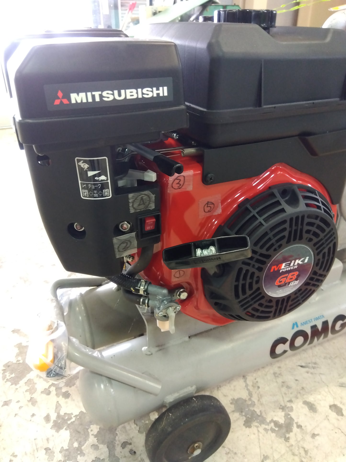 ANEST IWATA 中古 レシプロコンプレッサー PLUE15-7 【山形店 8637】