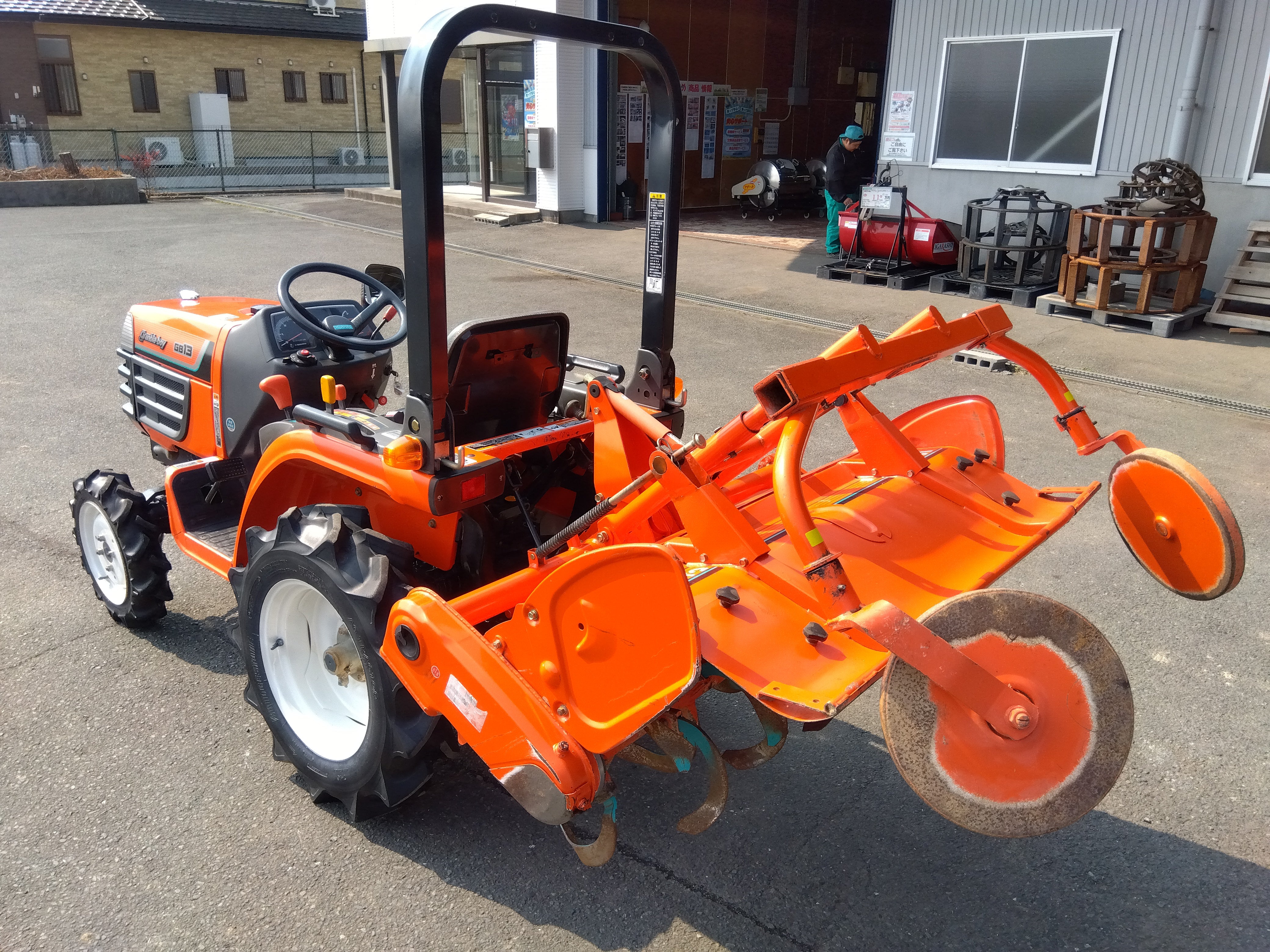 クボタ 中古 トラクター+ロータリー GB13+RS111 「宮城店 1860」 – 農