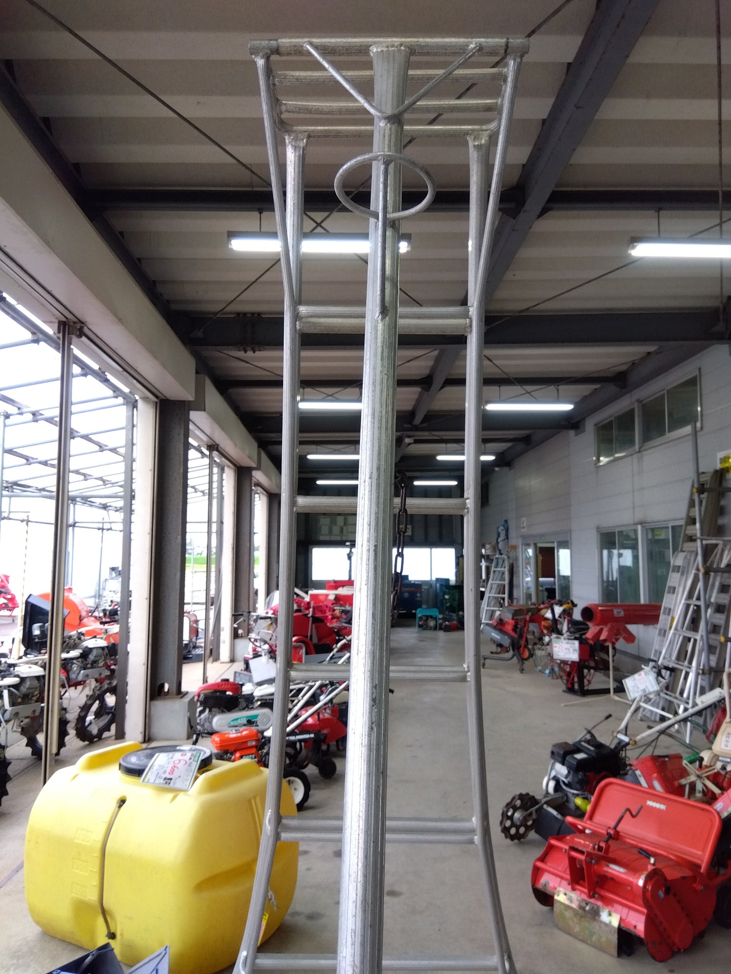 メーカー不明 中古 アルミ三脚 8尺 【山形店 8983】